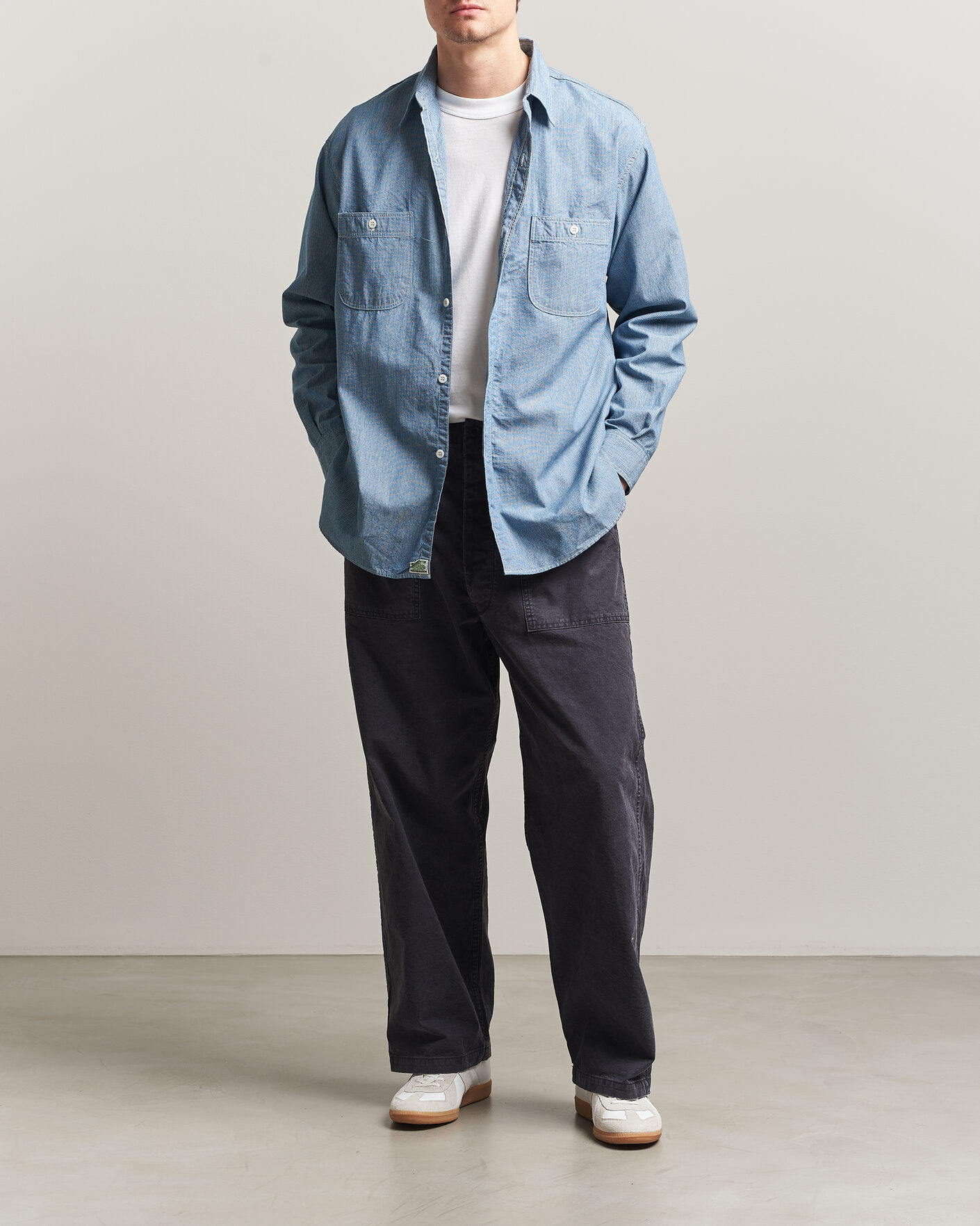 Mies | Housut | orSlow | Summer Fatigue Pants Washed Black