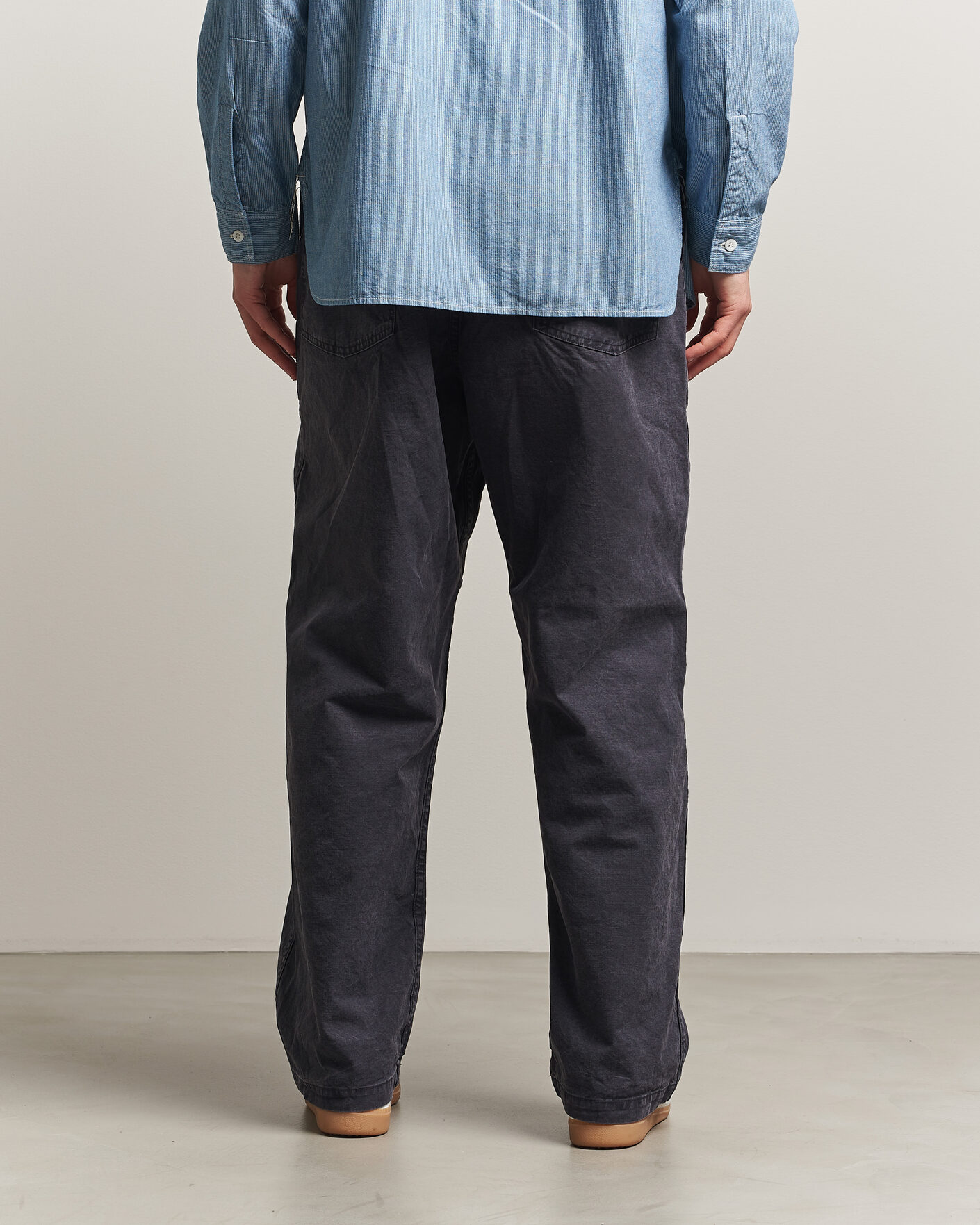 Mies | Housut | orSlow | Summer Fatigue Pants Washed Black
