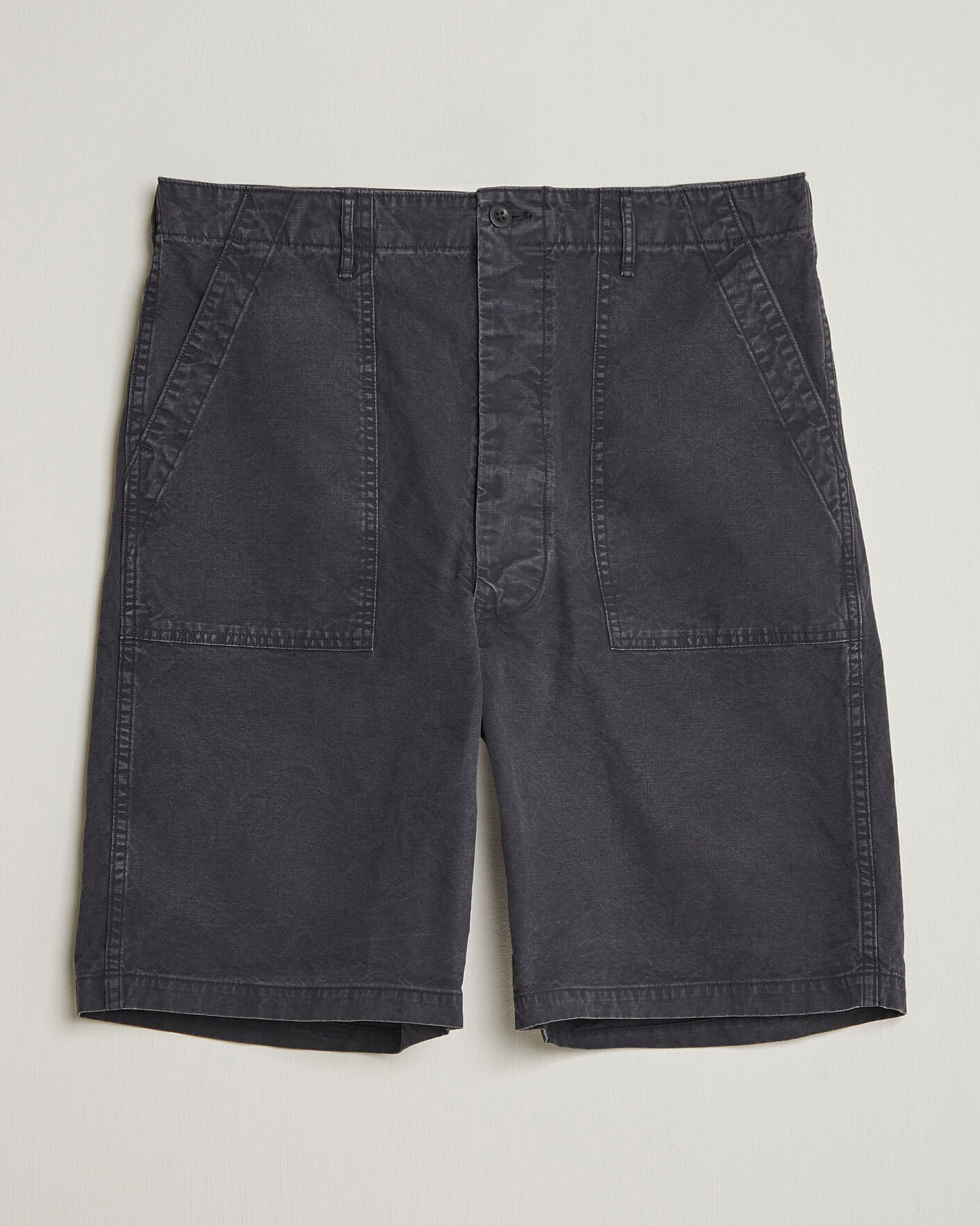 Mies | Shortsit | orSlow | Summer Fatigue Shorts Washed Black