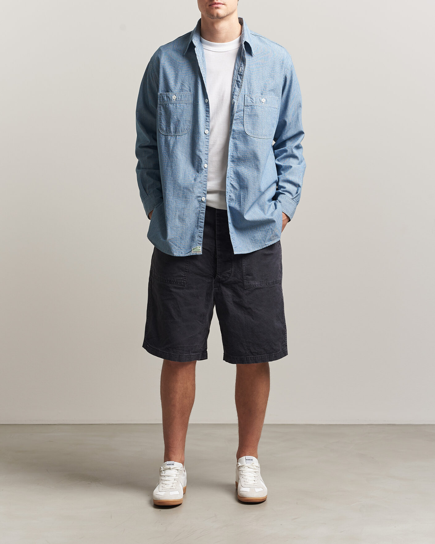 Mies | Shortsit | orSlow | Summer Fatigue Shorts Washed Black