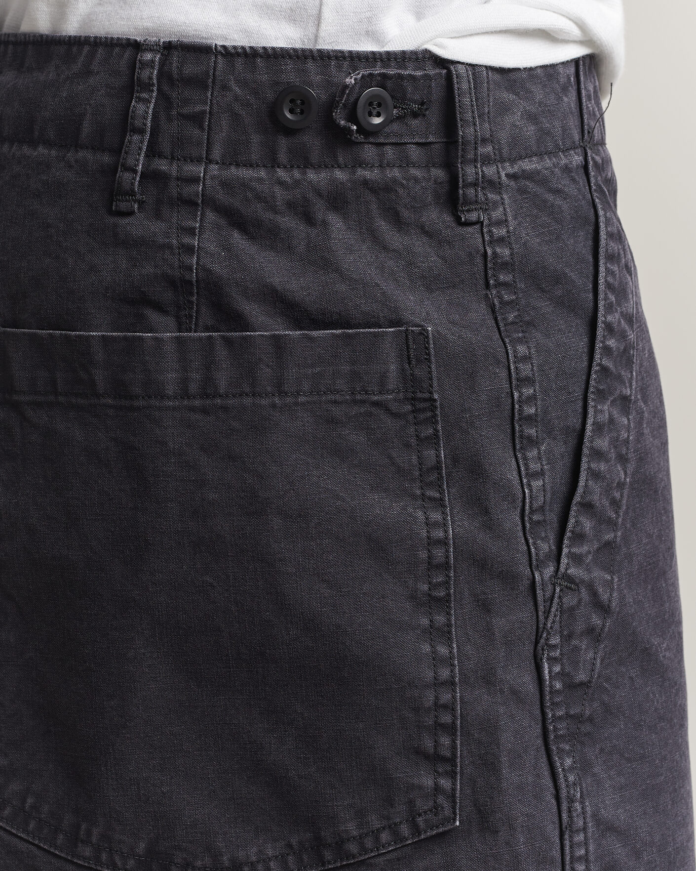 Mies | Shortsit | orSlow | Summer Fatigue Shorts Washed Black