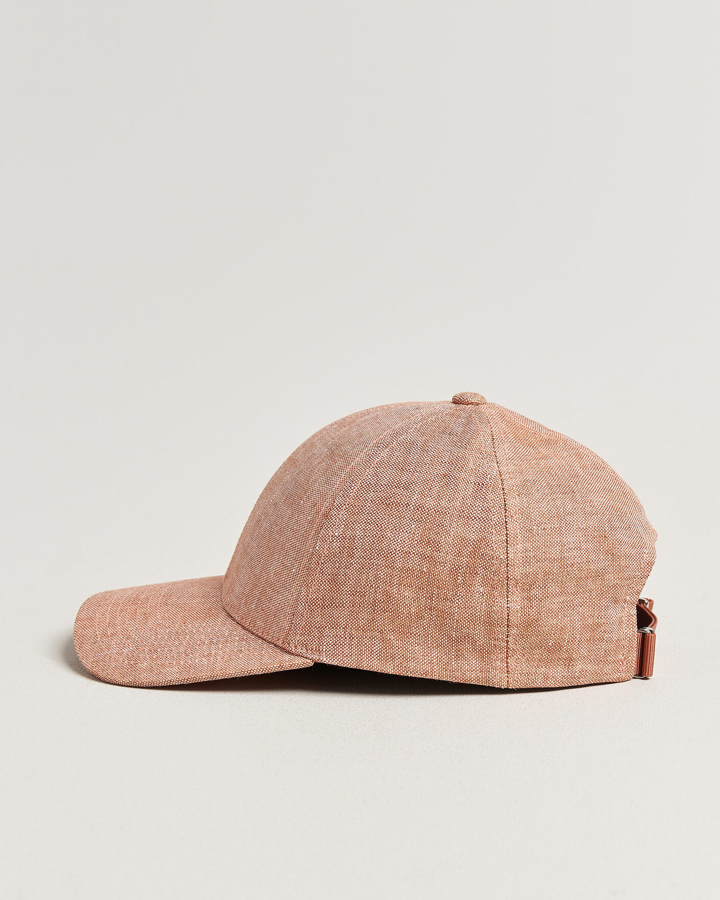 Mies | Päähineet | Varsity Headwear | Linen Baseball Cap Pale Rust