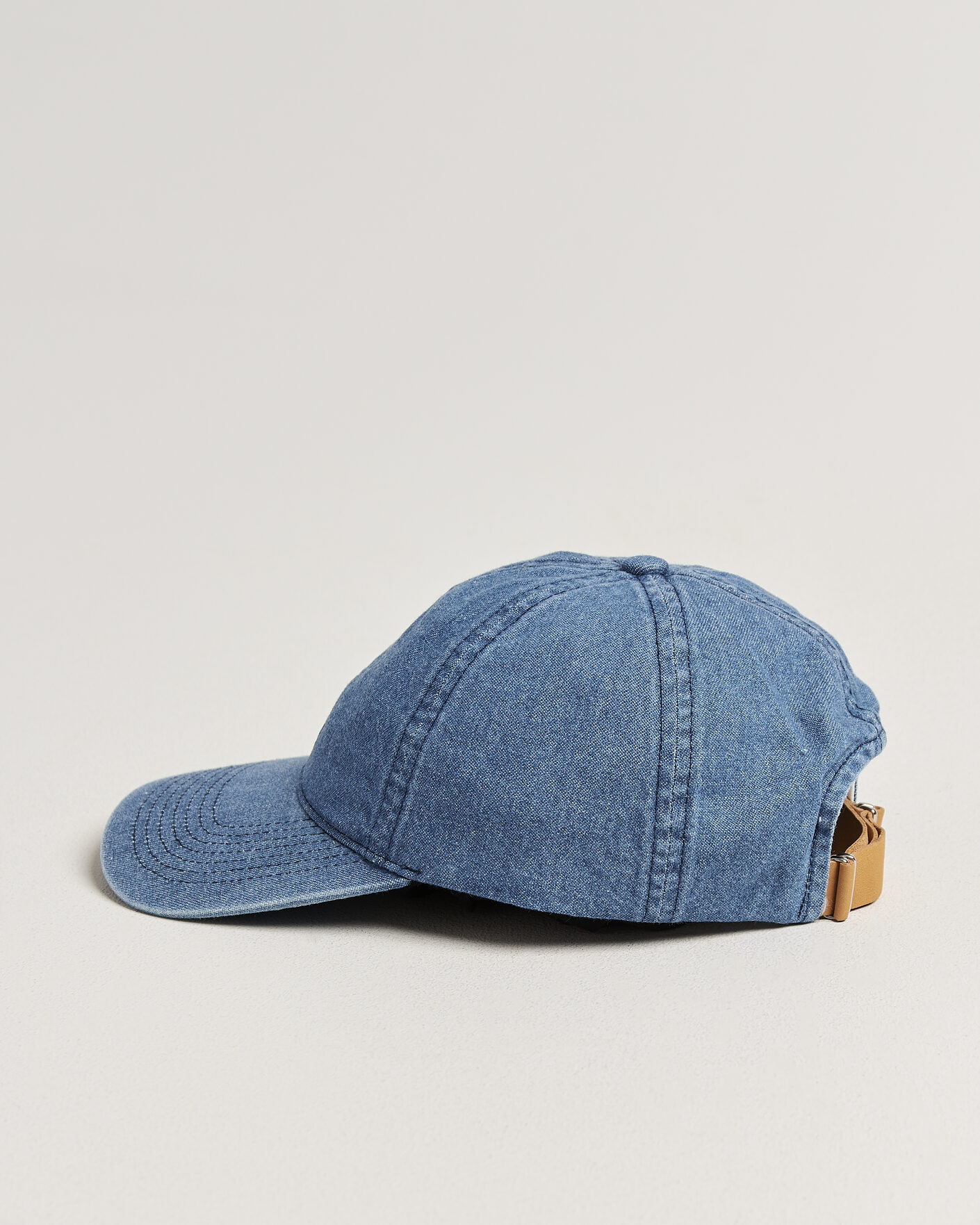 Mies | Päähineet | Varsity Headwear | Washed Denim Baseball Cap Indigo