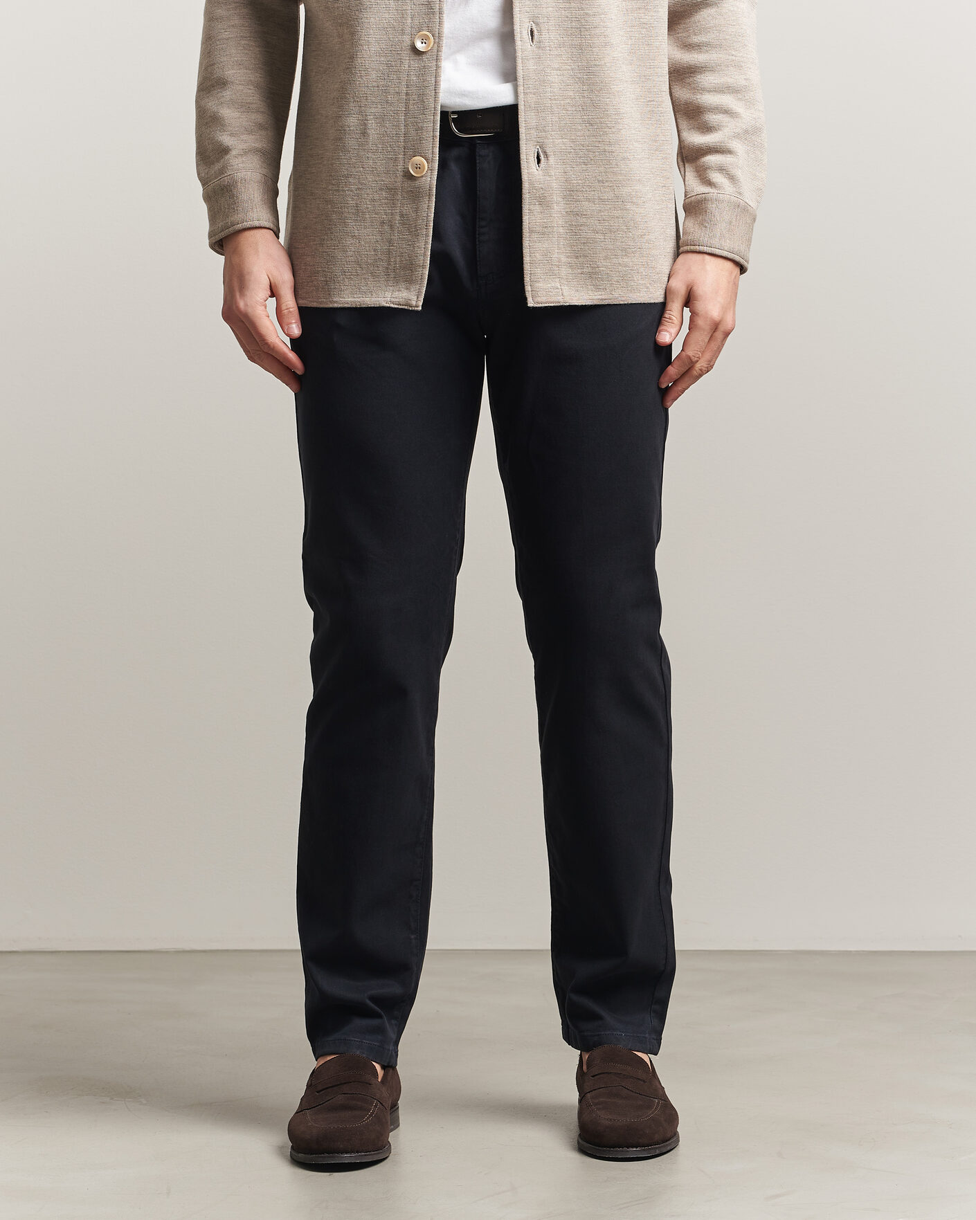 Mies | Housut | Oscar Jacobson | Slim Fit 5-Pocket Chino Navy