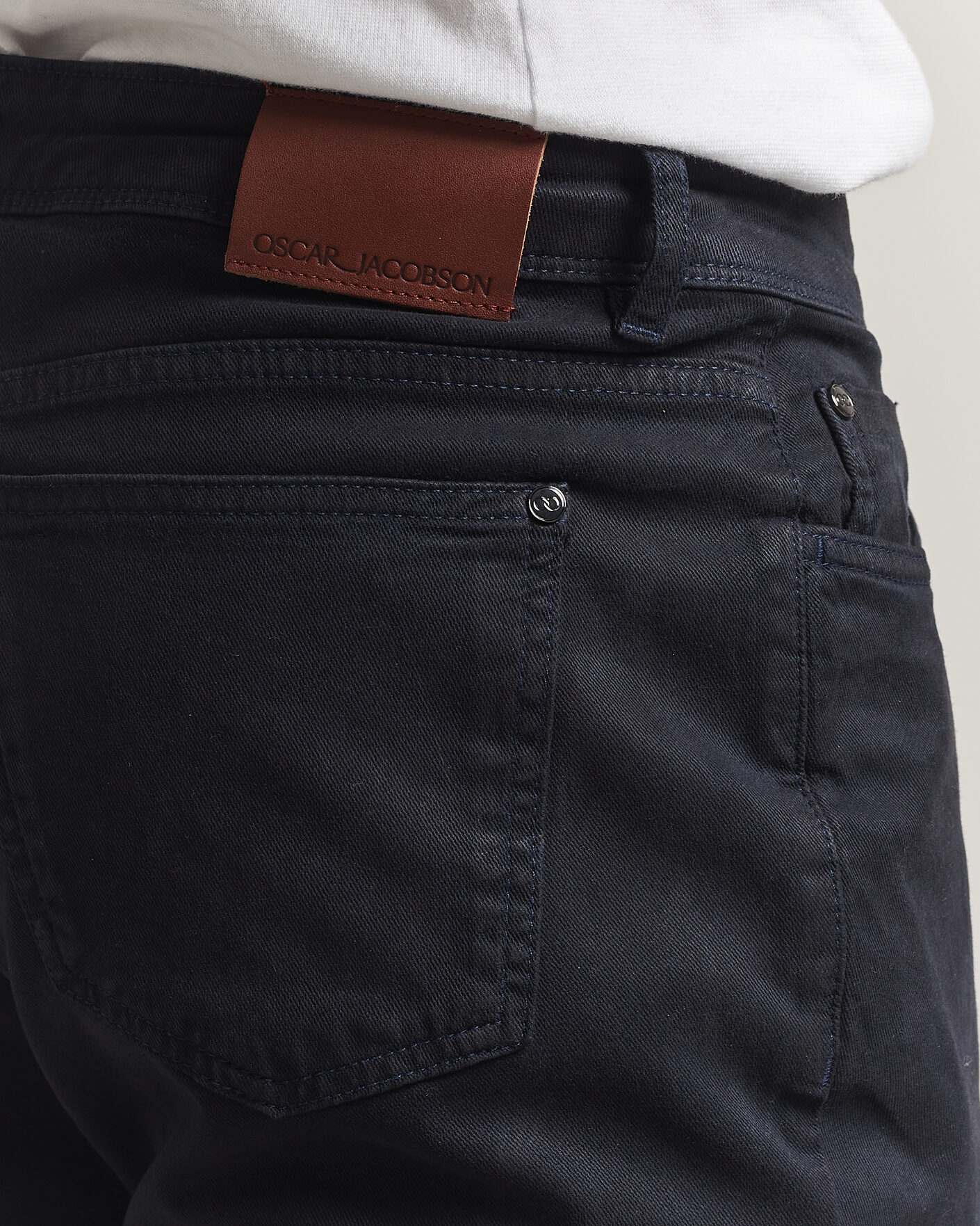 Mies | Housut | Oscar Jacobson | Slim Fit 5-Pocket Chino Navy