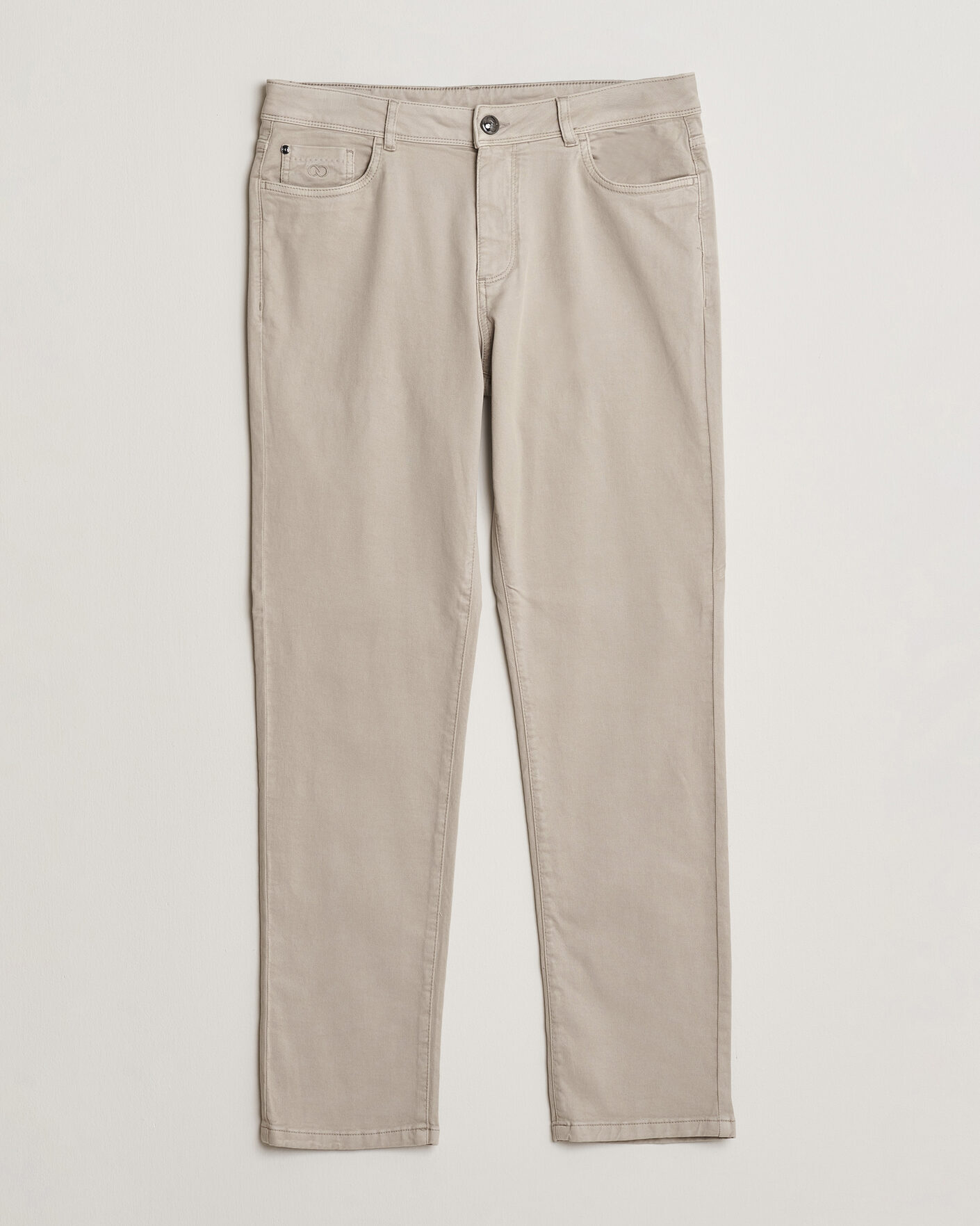 Mies | Housut | Oscar Jacobson | Slim Fit 5-Pocket Chino  Beige