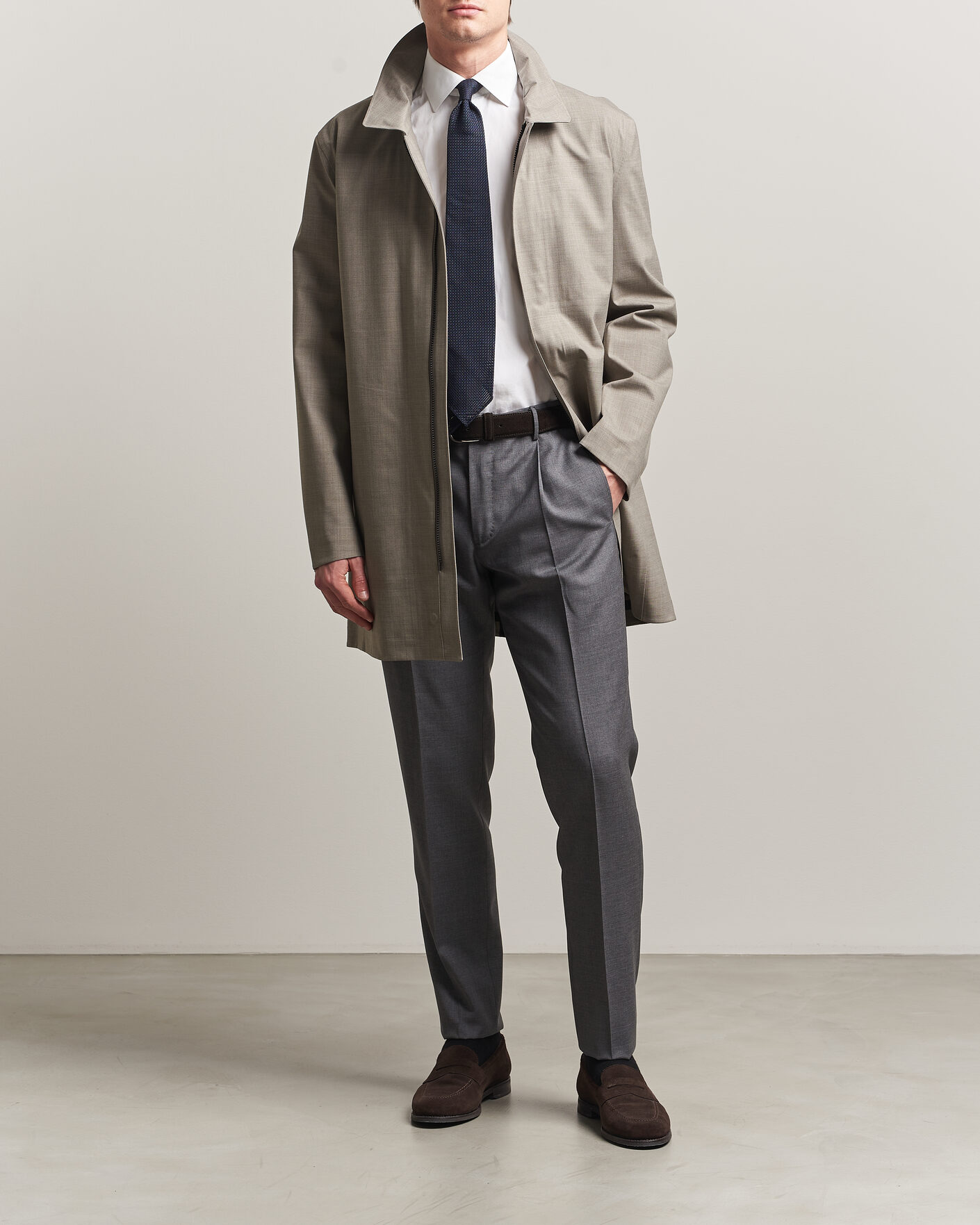 Mies | Takit | UBR | Sky Fall Savile Wool Waterproof Coat Sand