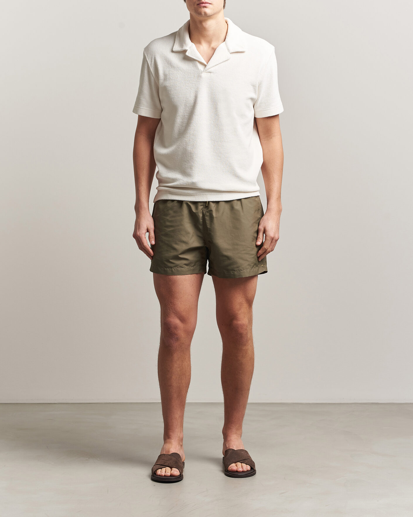 Mies | Uimahousut | Orlebar Brown | Jack Solid Drawstring Swim Shorts Herbal Green