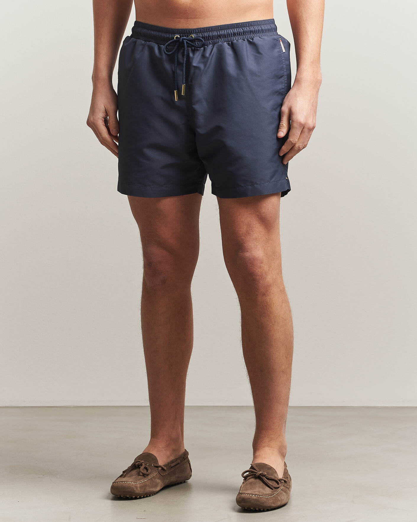 Mies | Uimahousut | Orlebar Brown | Boxer Solid Drawstring Swim Shorts Granite