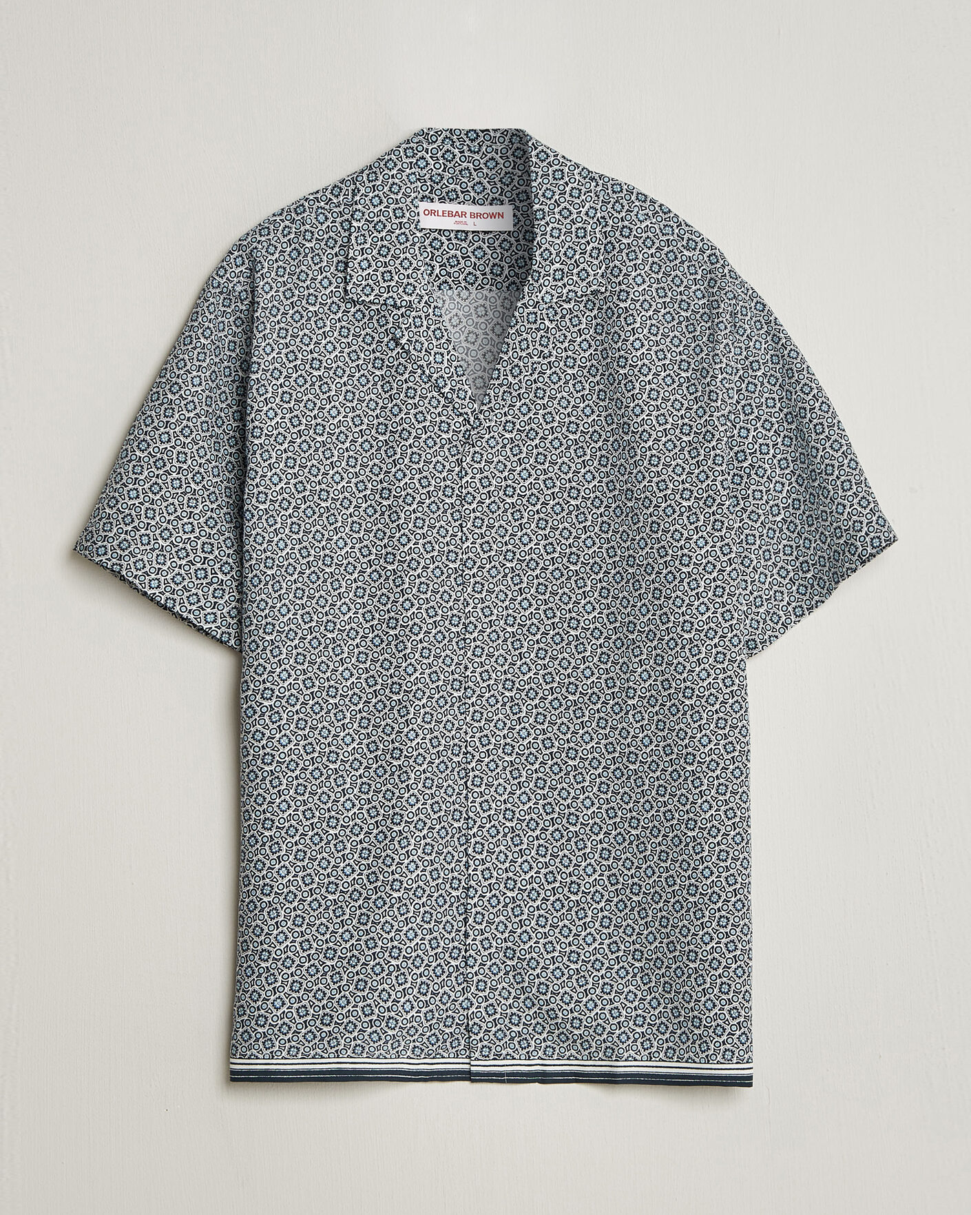 Mies | Kauluspaidat | Orlebar Brown | Maitan Lyocel Petola Shirts Night Iris