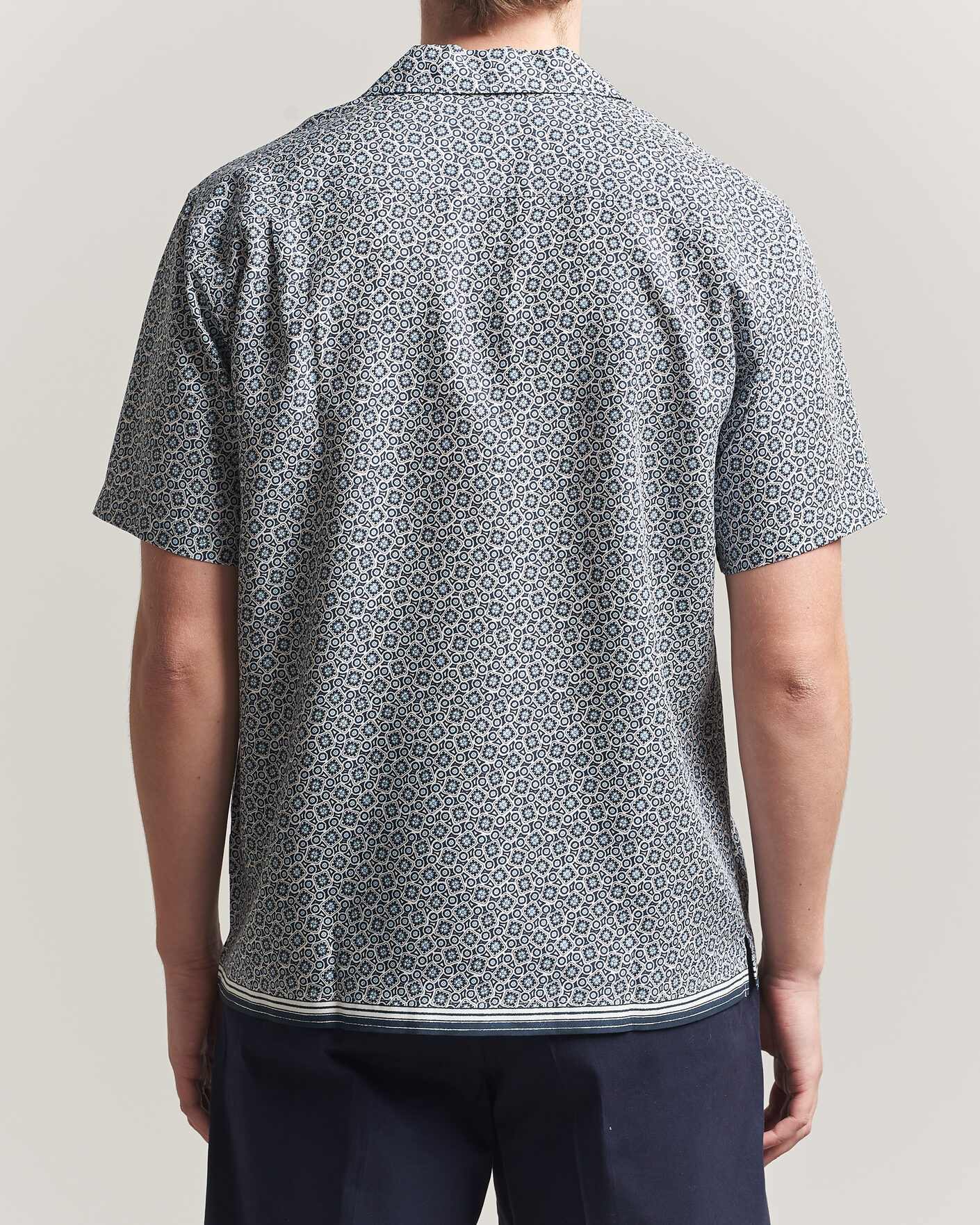 Mies | Kauluspaidat | Orlebar Brown | Maitan Lyocel Petola Shirts Night Iris