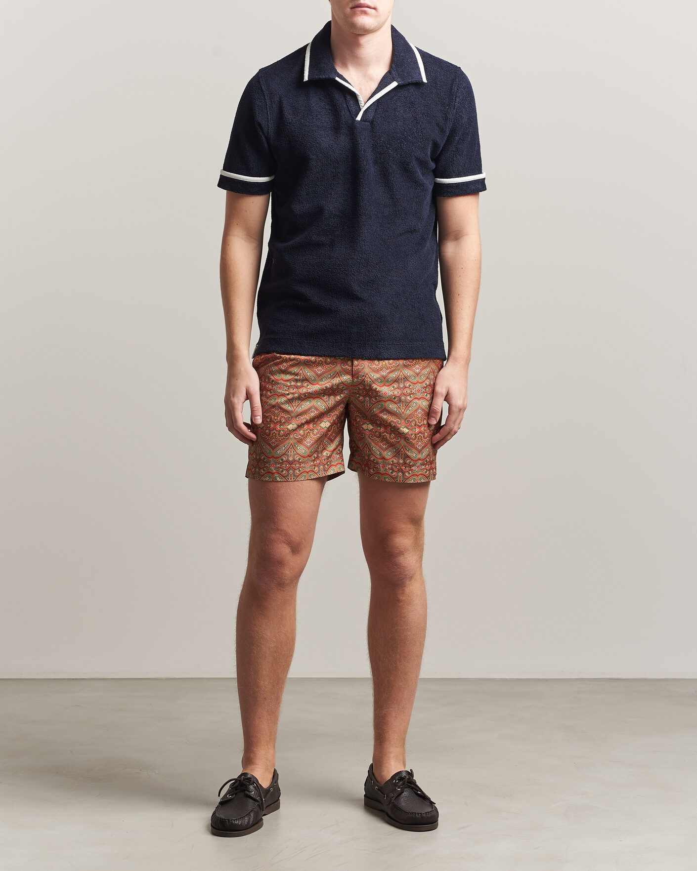 Mies | Uimahousut | Orlebar Brown | Bulldog Drawcord Carnival Swim Shorts Vermillion
