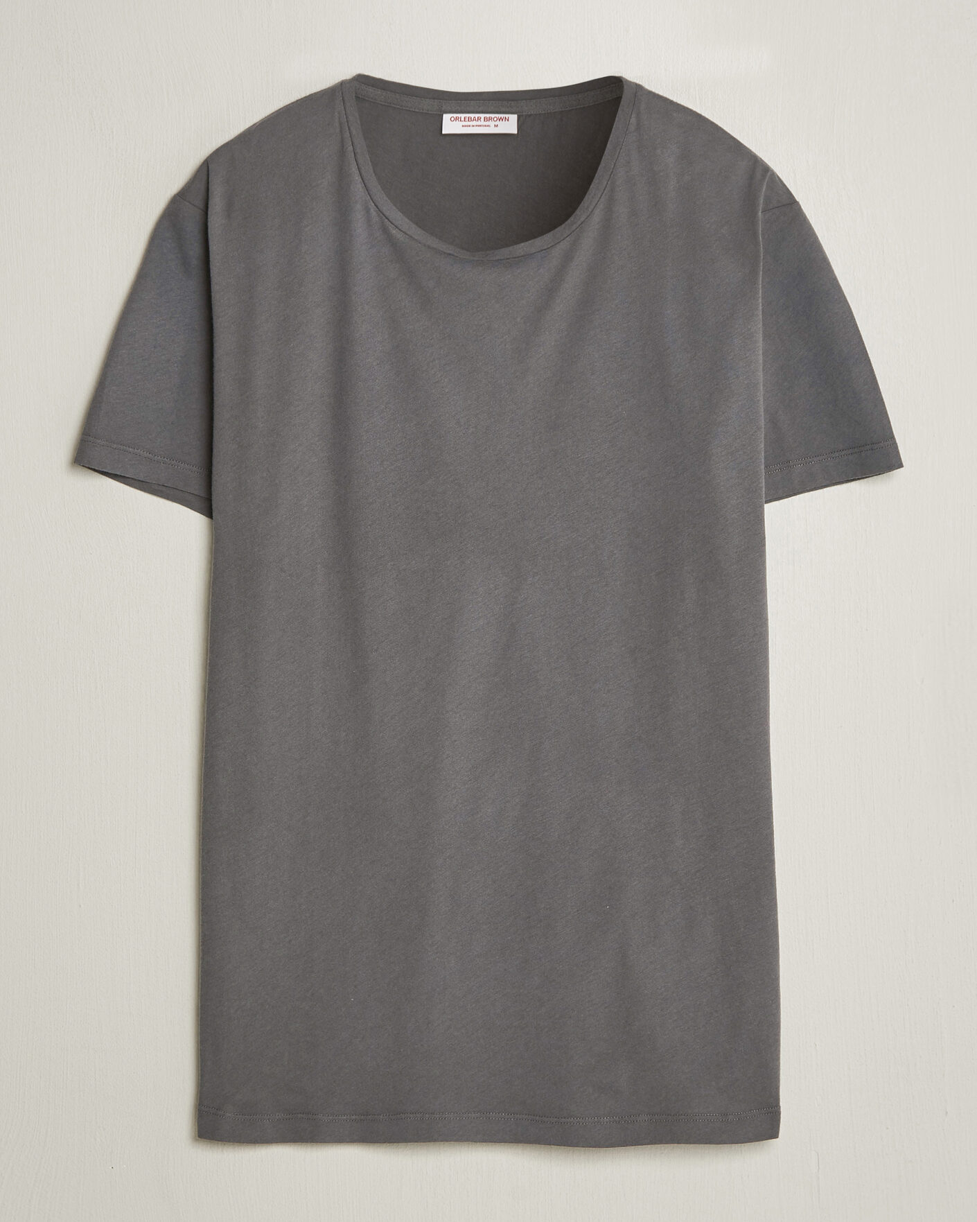 Mies | T-paidat | Orlebar Brown | OB Crew T-Shirt Elephant Grey