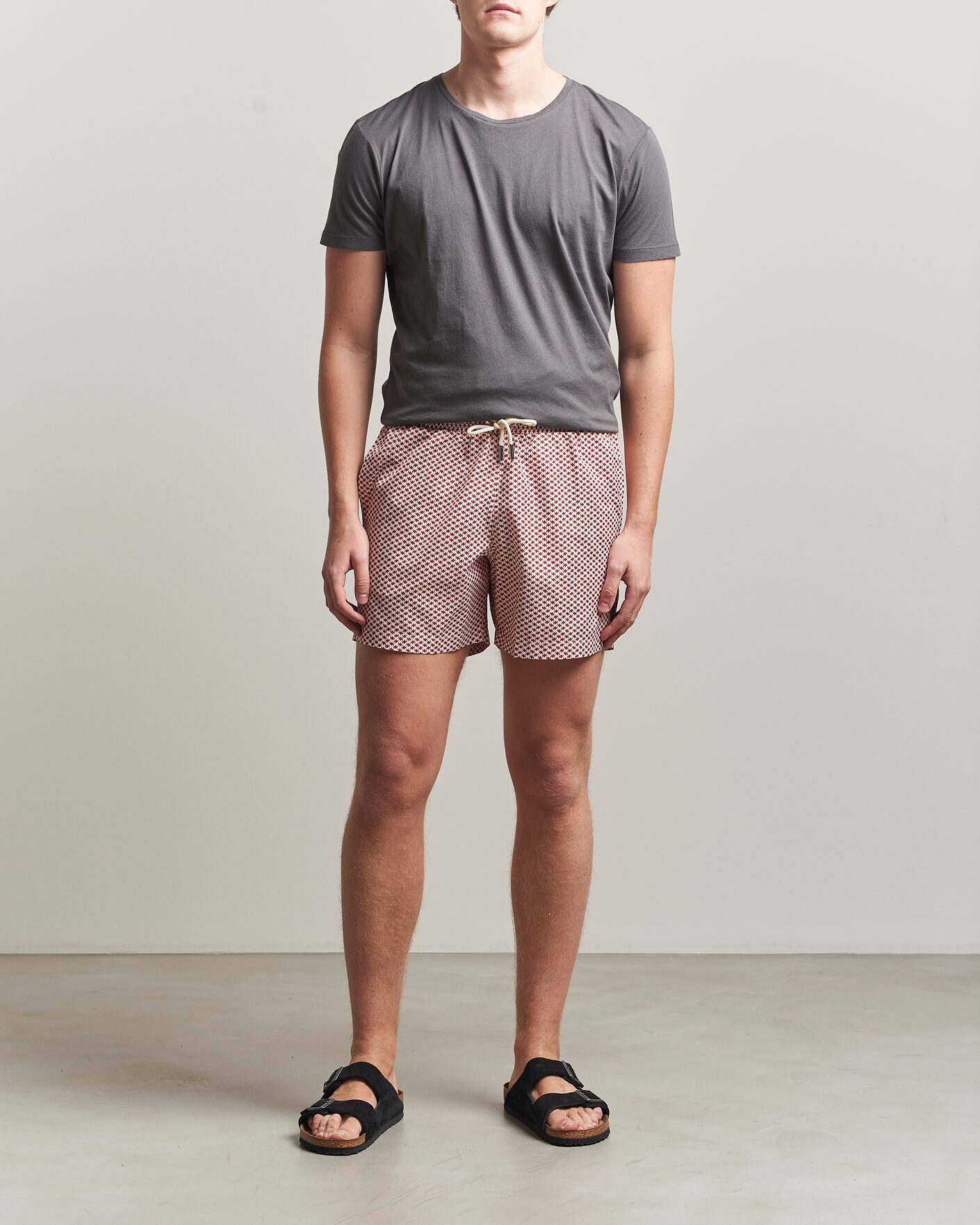 Mies | T-paidat | Orlebar Brown | OB Crew T-Shirt Elephant Grey