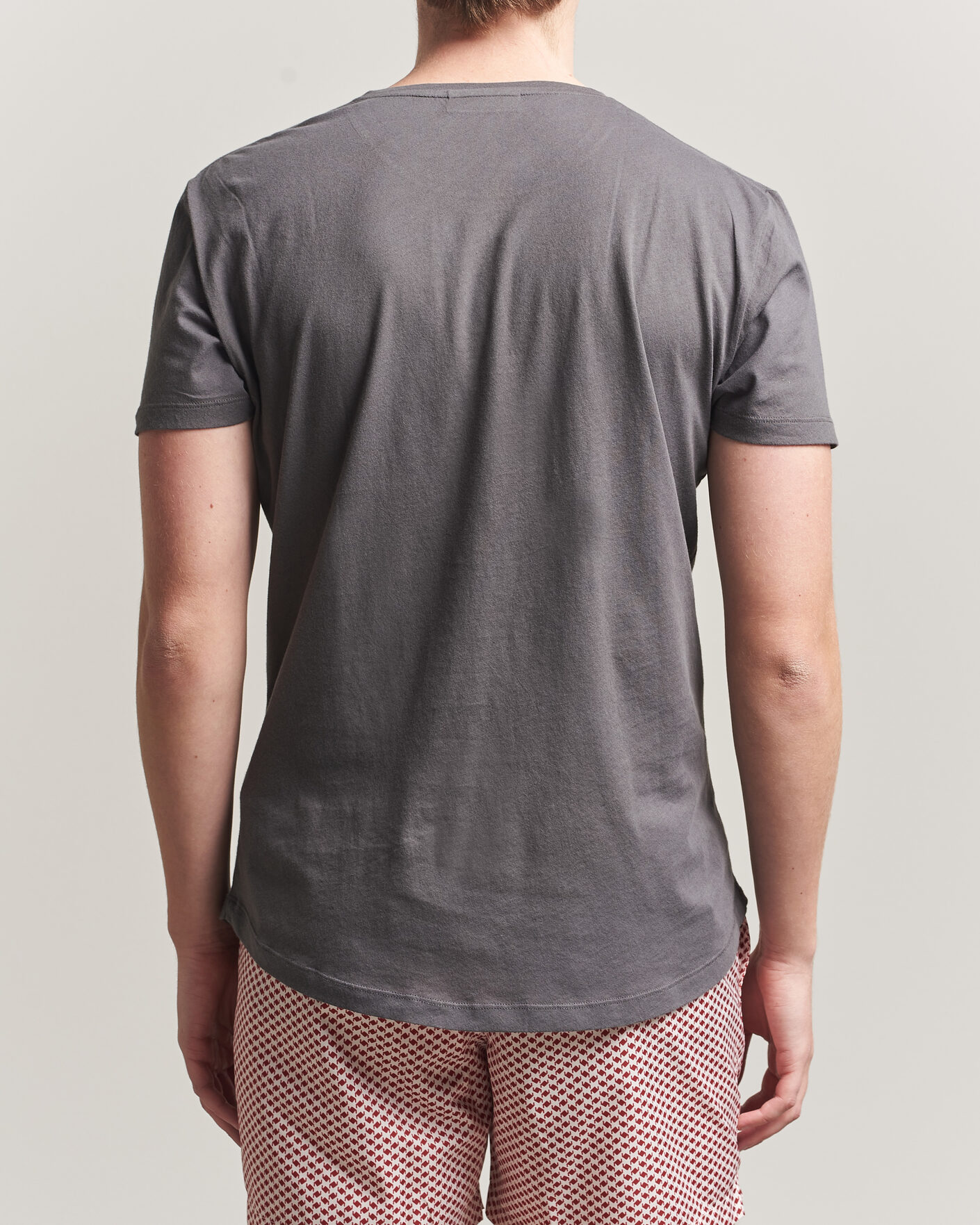 Mies | T-paidat | Orlebar Brown | OB Crew T-Shirt Elephant Grey