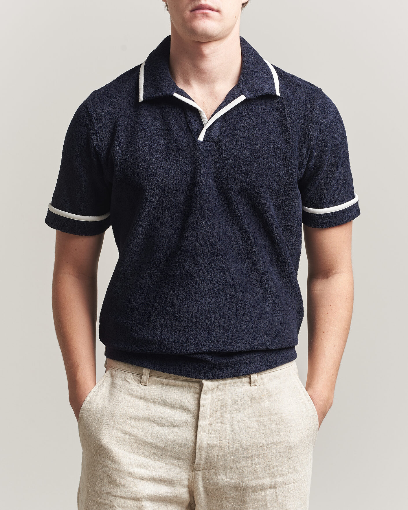 Mies | Pikeet | Orlebar Brown | Ellery Towelling Polo Night Iris