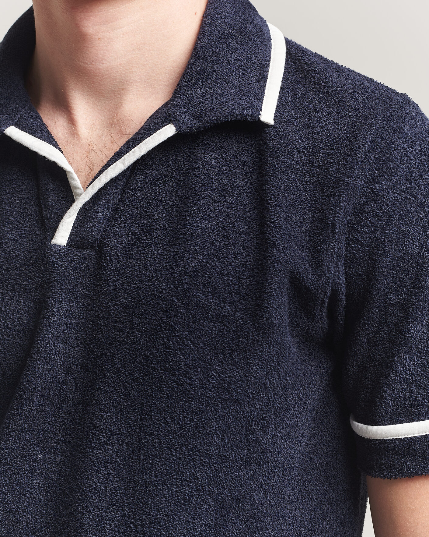 Mies | Pikeet | Orlebar Brown | Ellery Towelling Polo Night Iris
