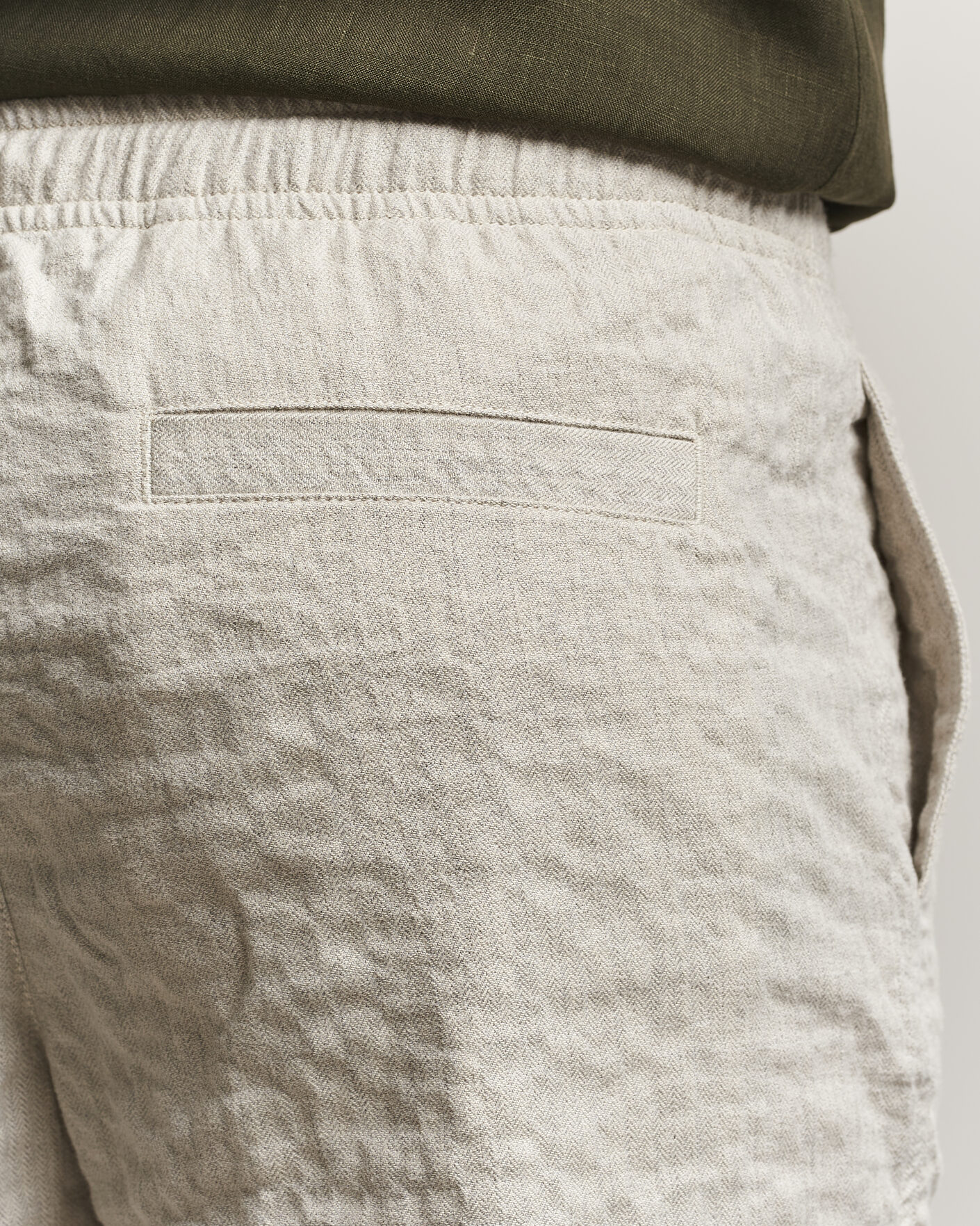 Mies | Shortsit | Orlebar Brown | Alex Sereno Herringbone Shorts Light Dijon