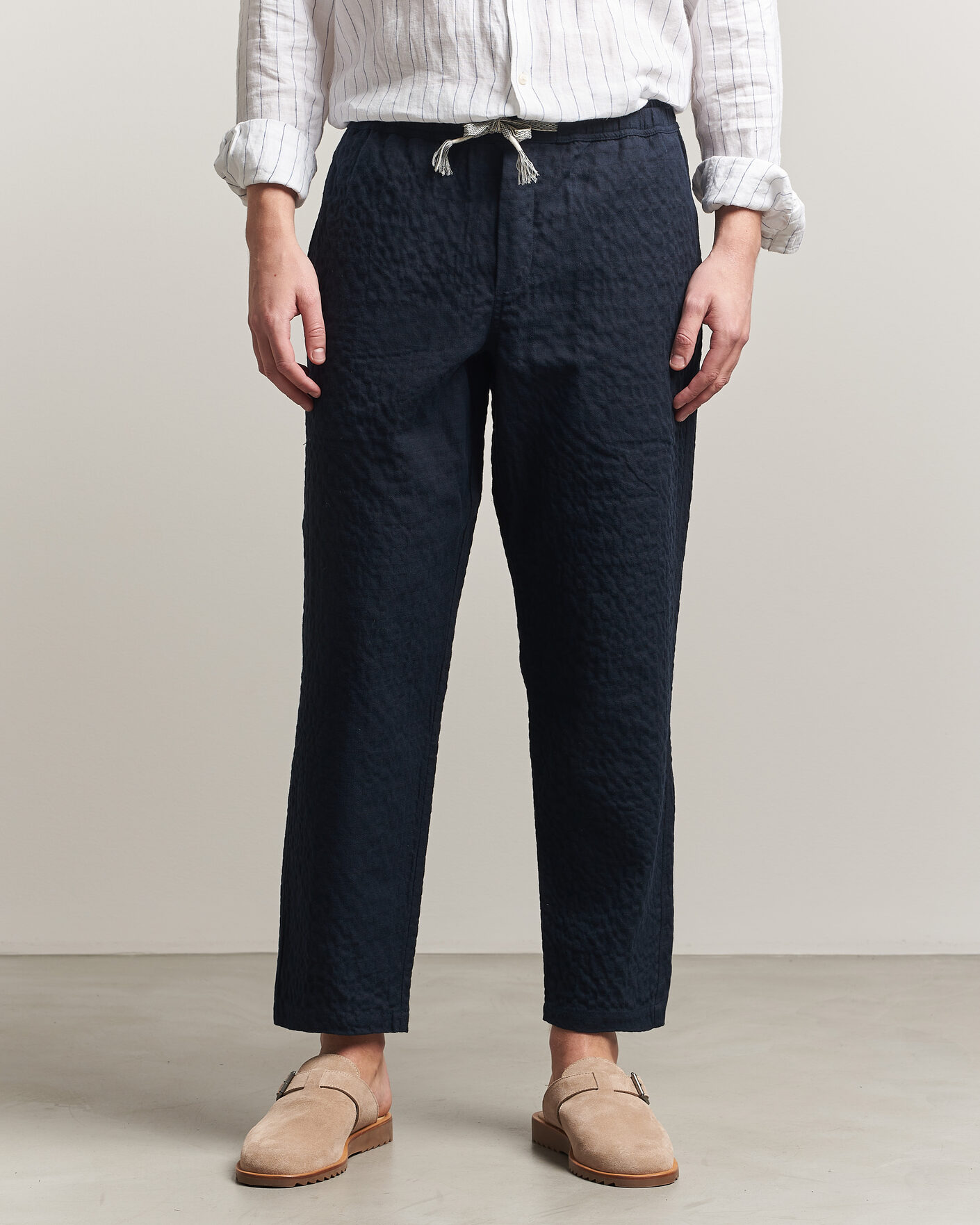 Mies | Housut | Orlebar Brown | Sonoran Sereno Herringbone Trousers Night Iris
