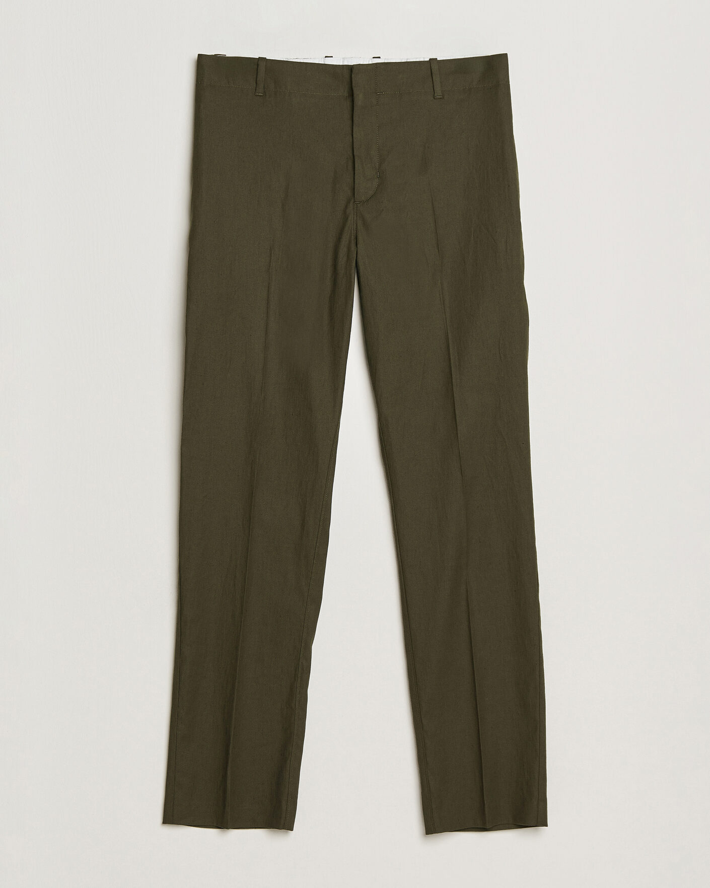 Mies | Housut | Orlebar Brown | Ray Linen Pants Bayleaf Green