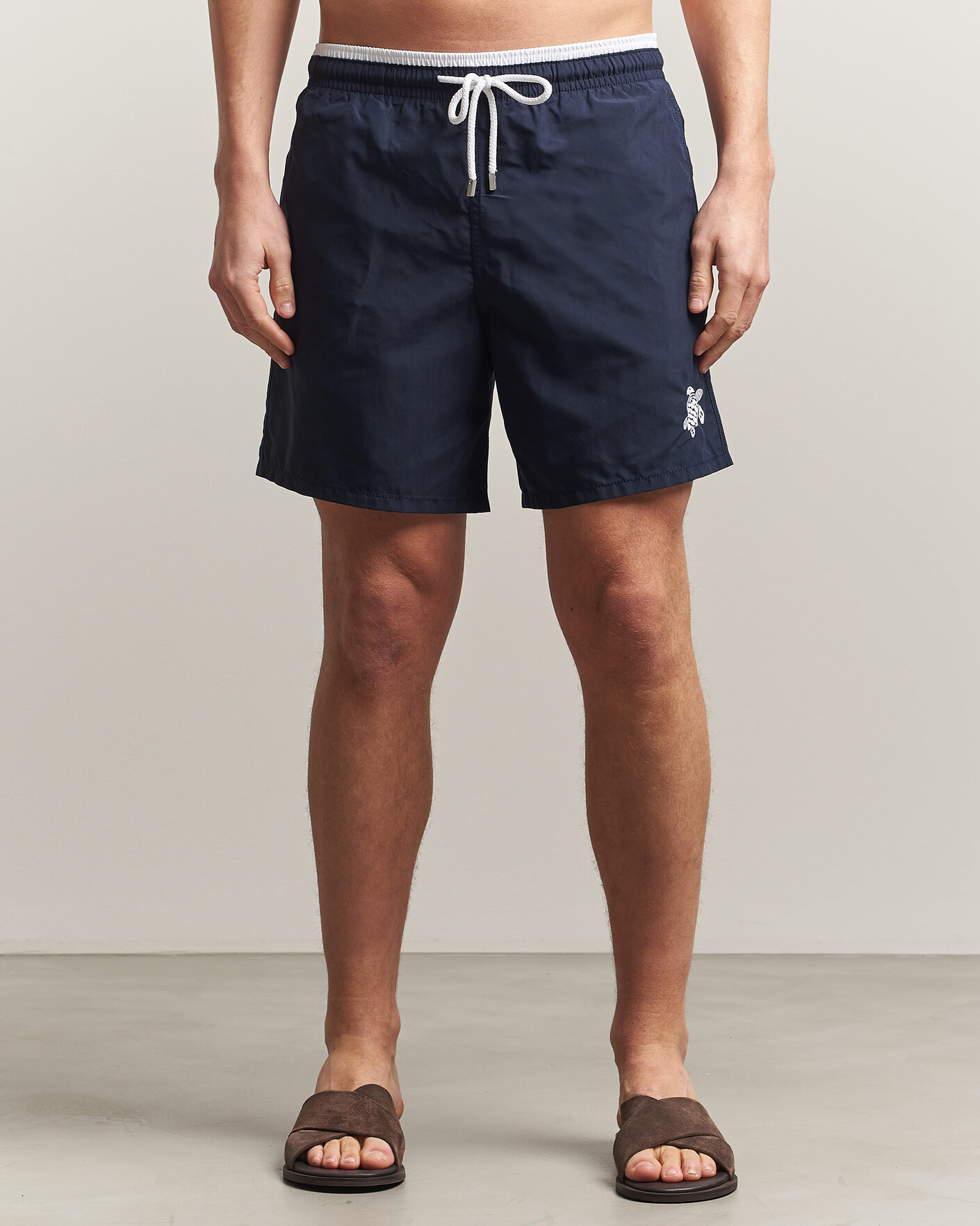 Mies | Uimahousut | Vilebrequin | Moka Swimshorts Marine/Blanc