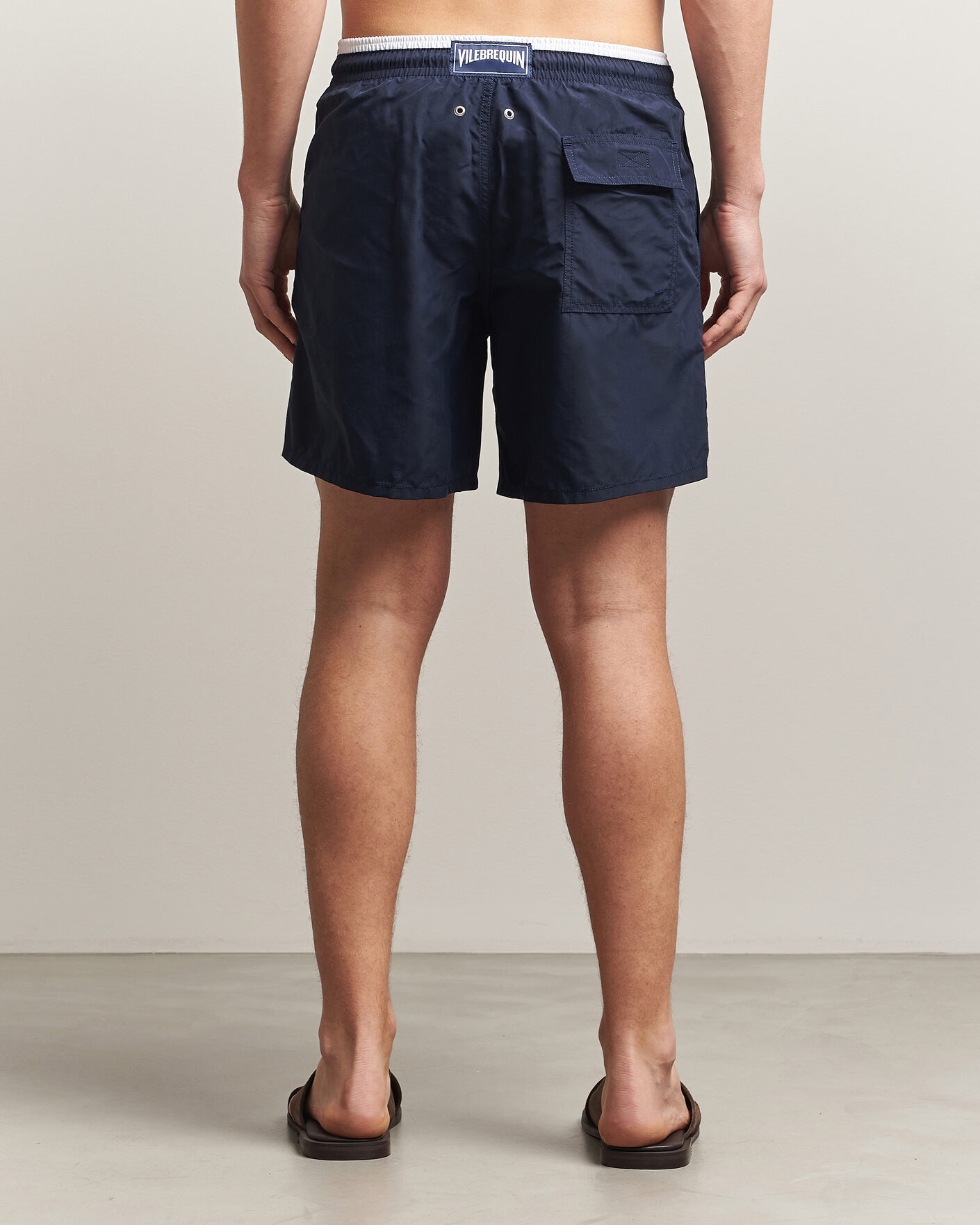 Mies | Uimahousut | Vilebrequin | Moka Swimshorts Marine/Blanc