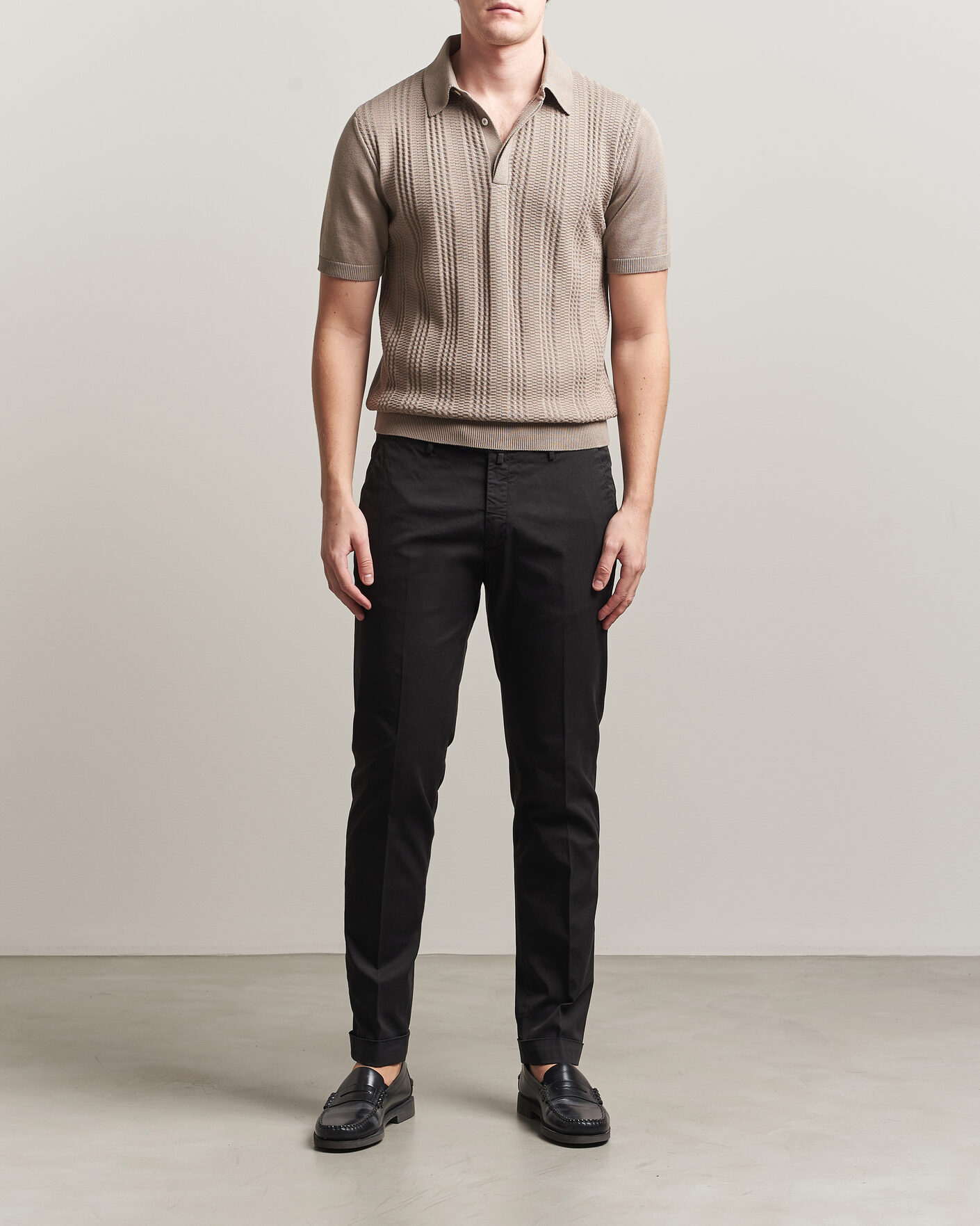 Mies | Housut | Briglia 1949 | Slim Fit Cotton Chinos Black