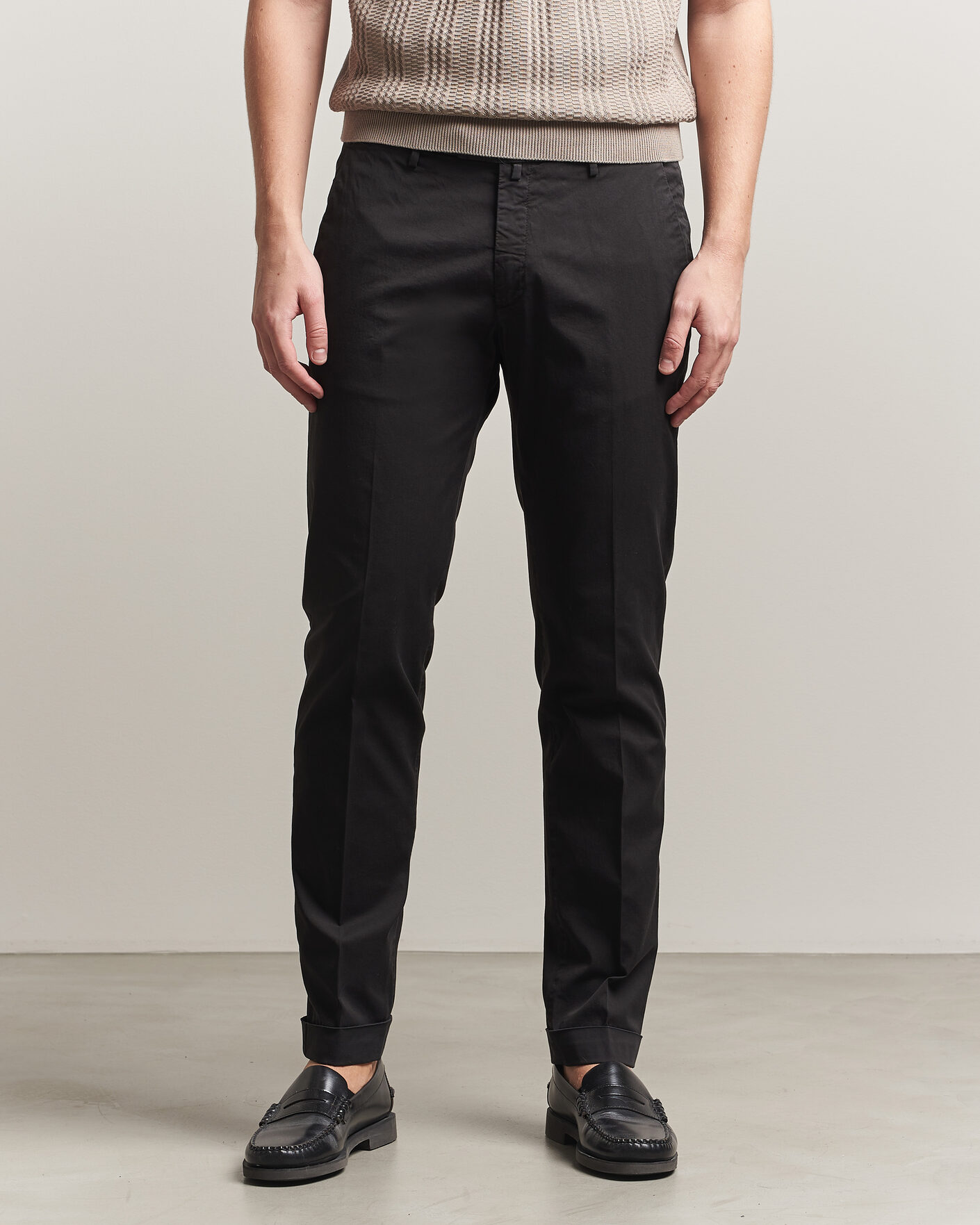 Mies | Housut | Briglia 1949 | Slim Fit Cotton Chinos Black