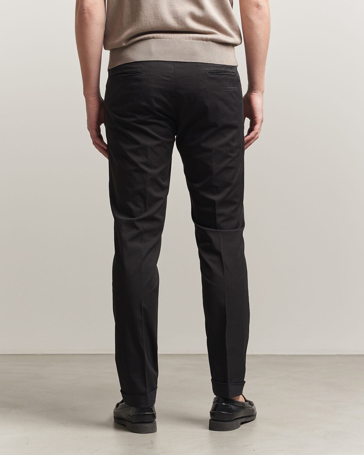 Mies | Housut | Briglia 1949 | Slim Fit Cotton Chinos Black
