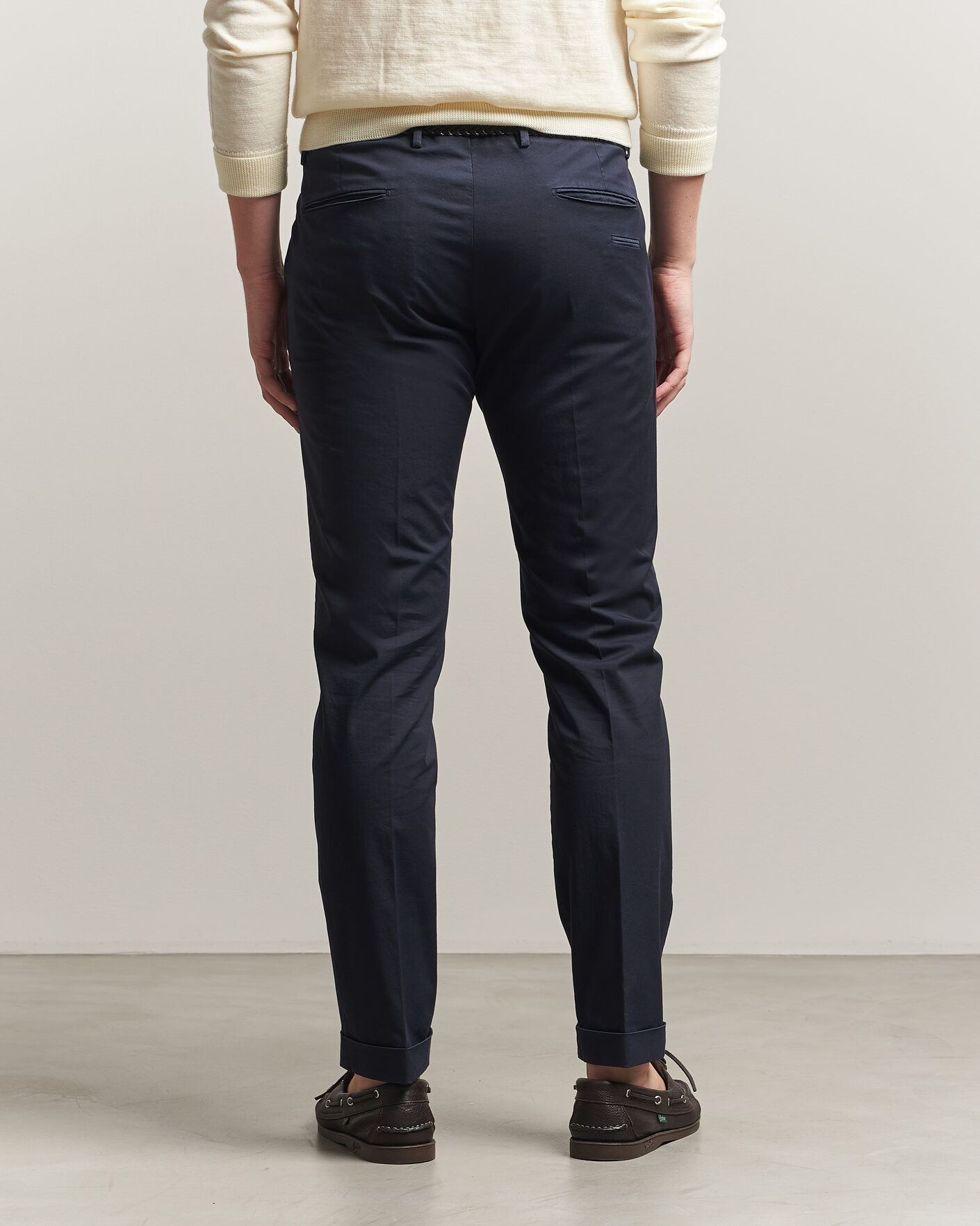 Mies | Housut | Briglia 1949 | Slim Fit Cotton Chinos Navy