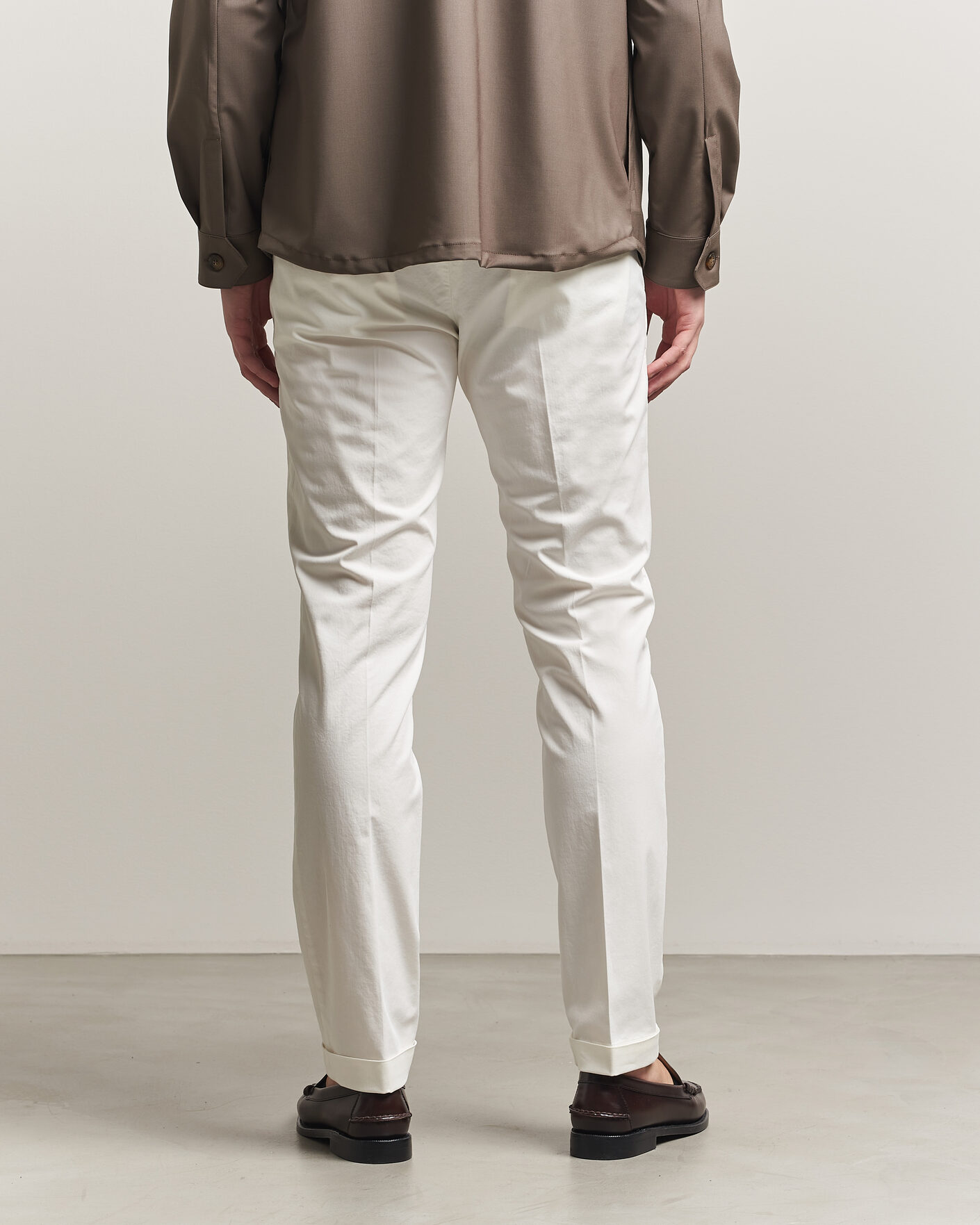 Mies | Housut | Briglia 1949 | Slim Fit Cotton Chinos White