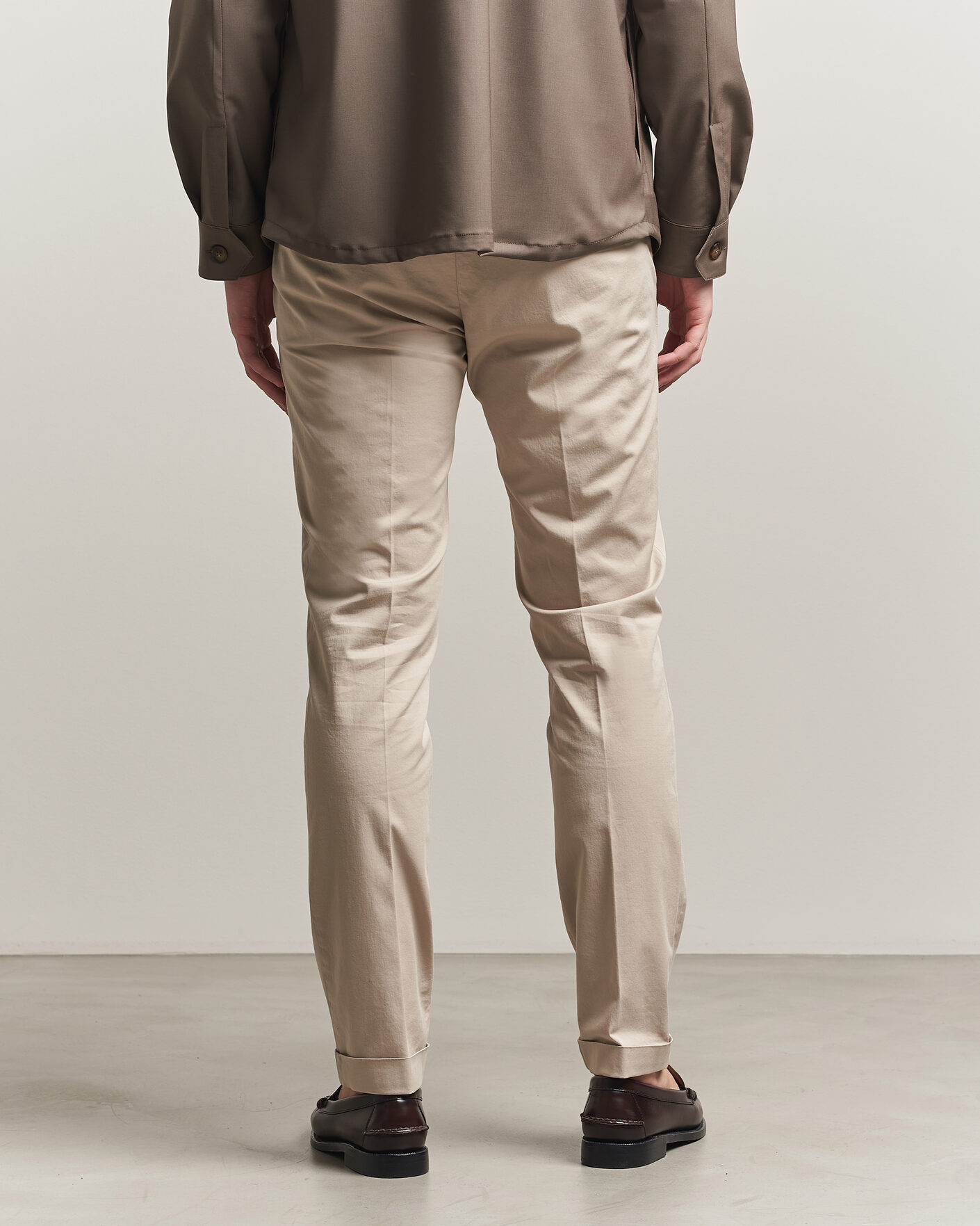 Mies | Housut | Briglia 1949 | Slim Fit Cotton Chinos Beige