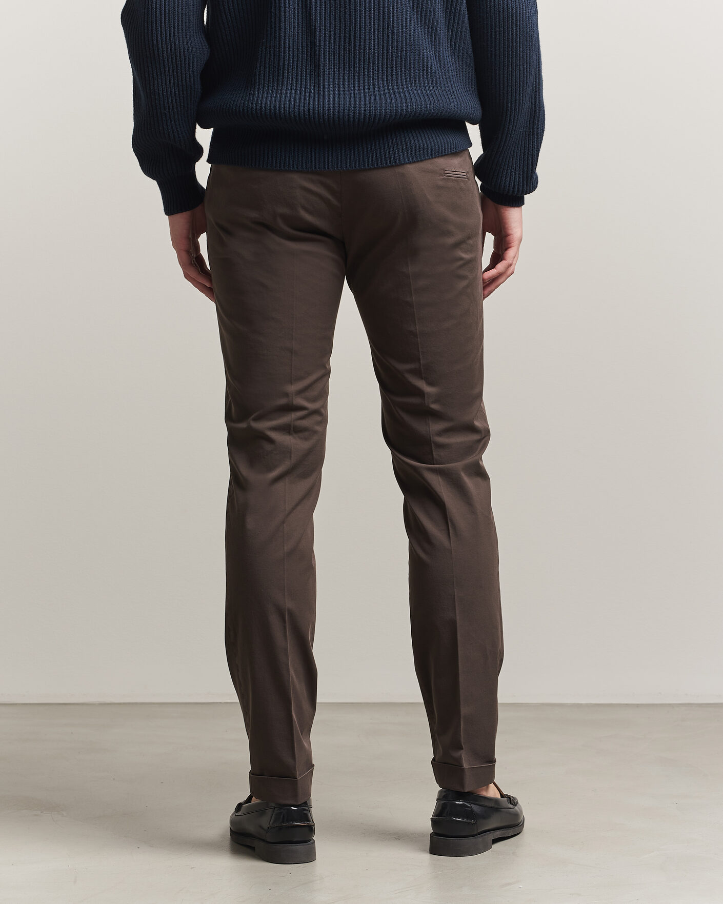 Mies | Housut | Briglia 1949 | Slim Fit Cotton Chinos Brown
