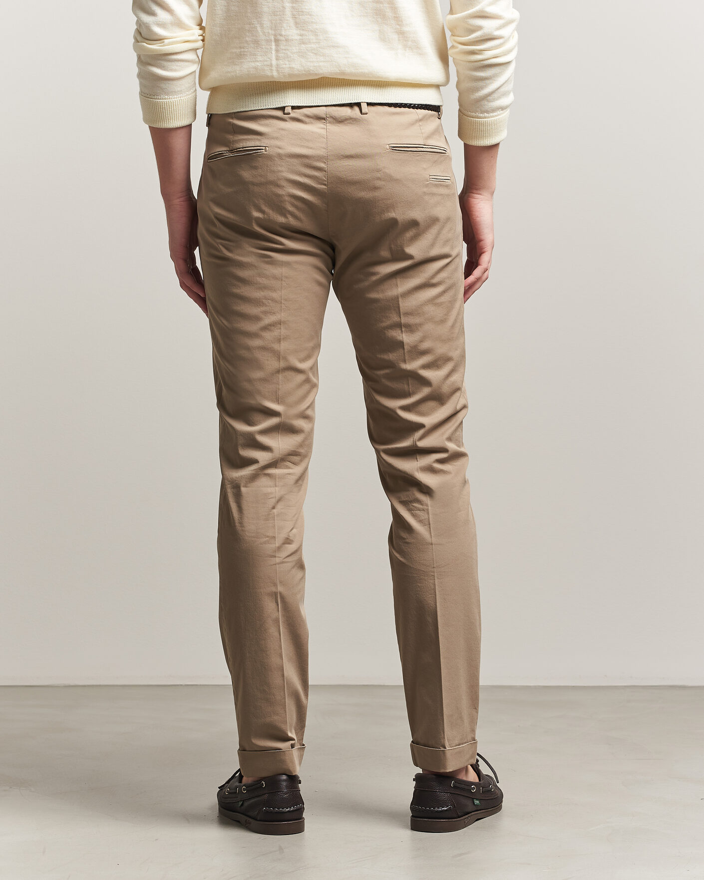Mies | Housut | Briglia 1949 | Slim Fit Cotton Chinos Taupe