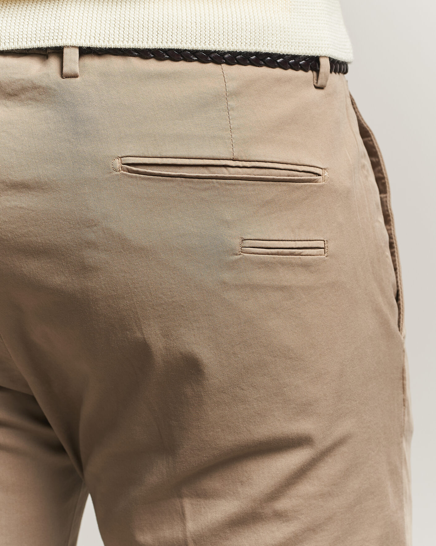 Mies | Housut | Briglia 1949 | Slim Fit Cotton Chinos Taupe