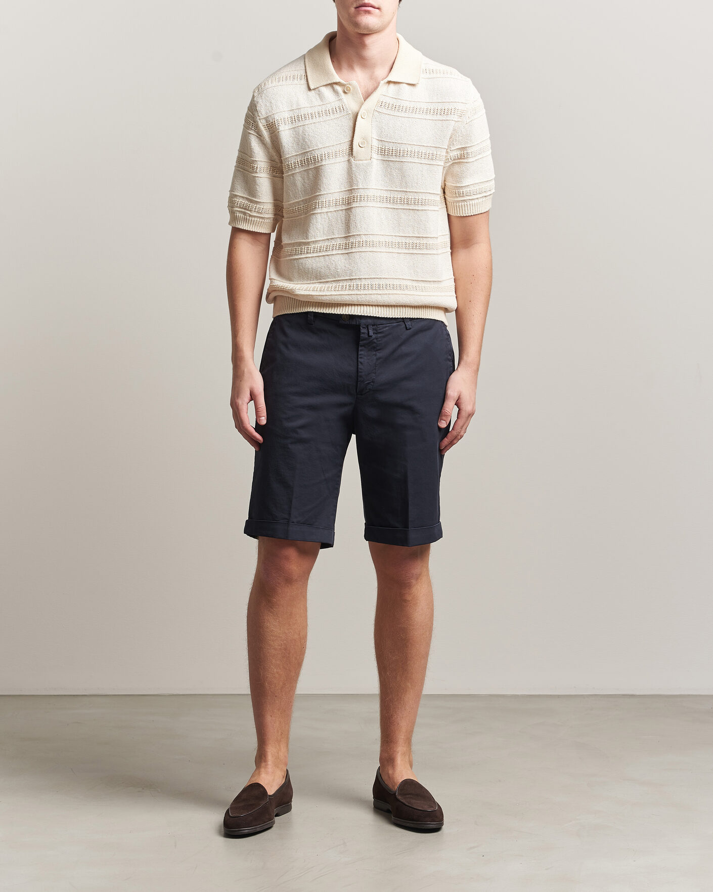 Mies | Shortsit | Briglia 1949 | Cotton Stretch Shorts Navy