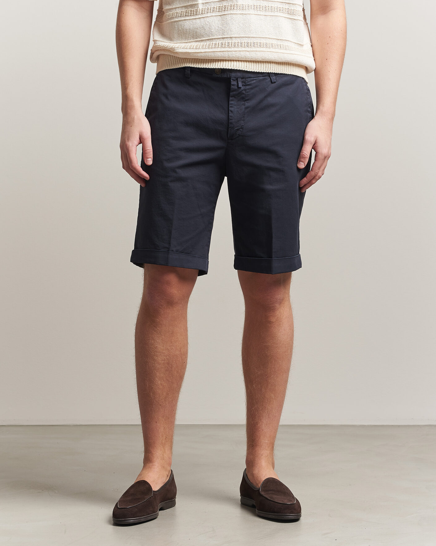 Mies | Shortsit | Briglia 1949 | Cotton Stretch Shorts Navy