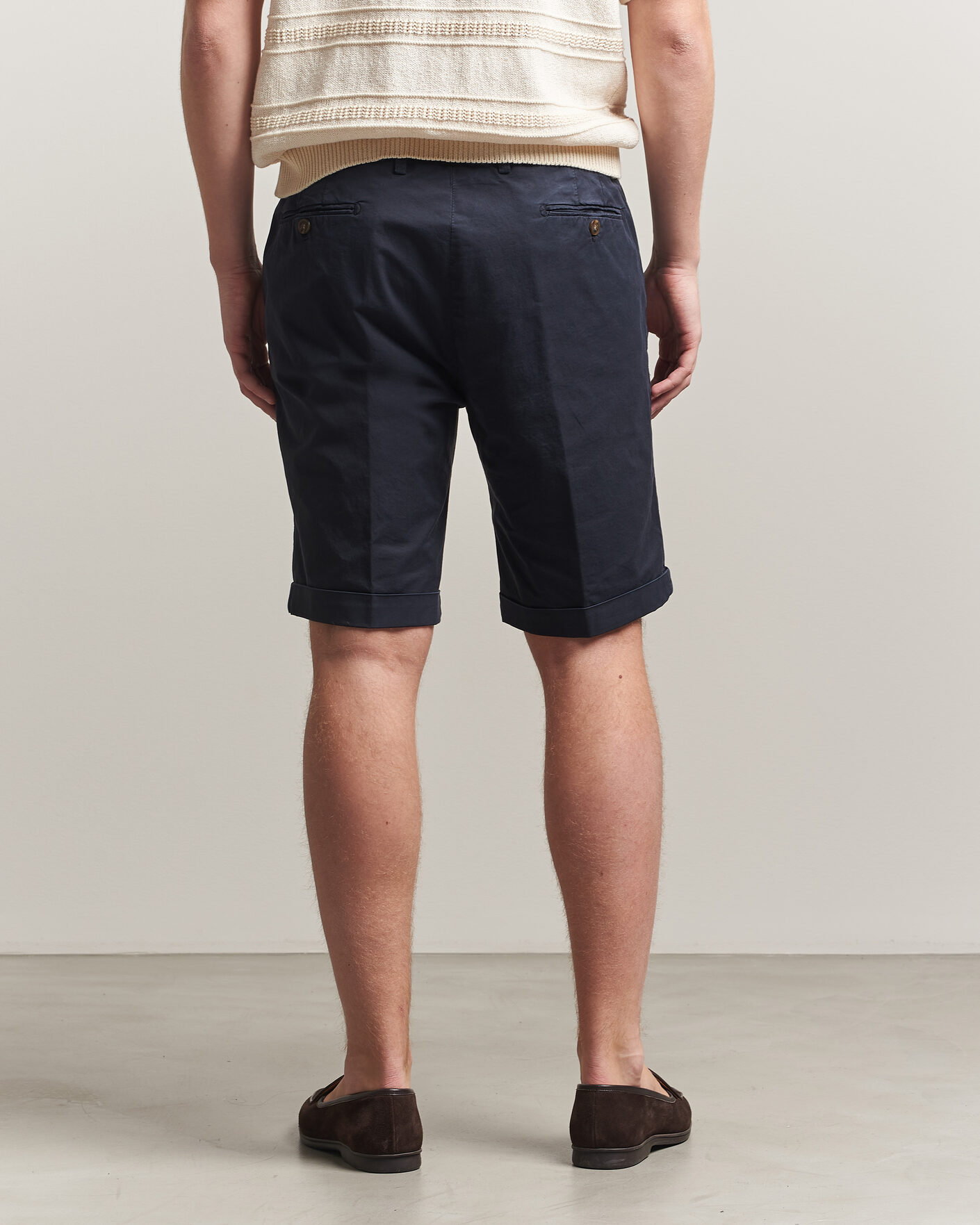 Mies | Shortsit | Briglia 1949 | Cotton Stretch Shorts Navy