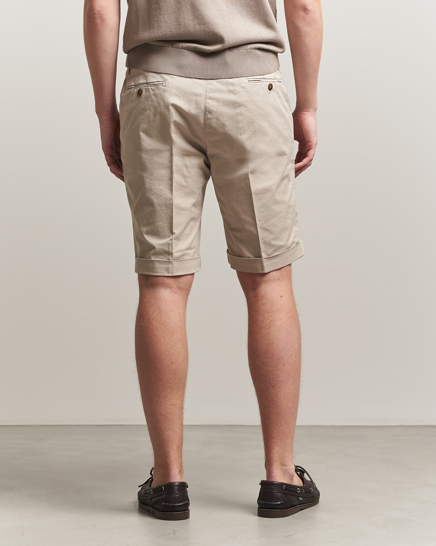 Mies | Shortsit | Briglia 1949 | Cotton Stretch Shorts Beige