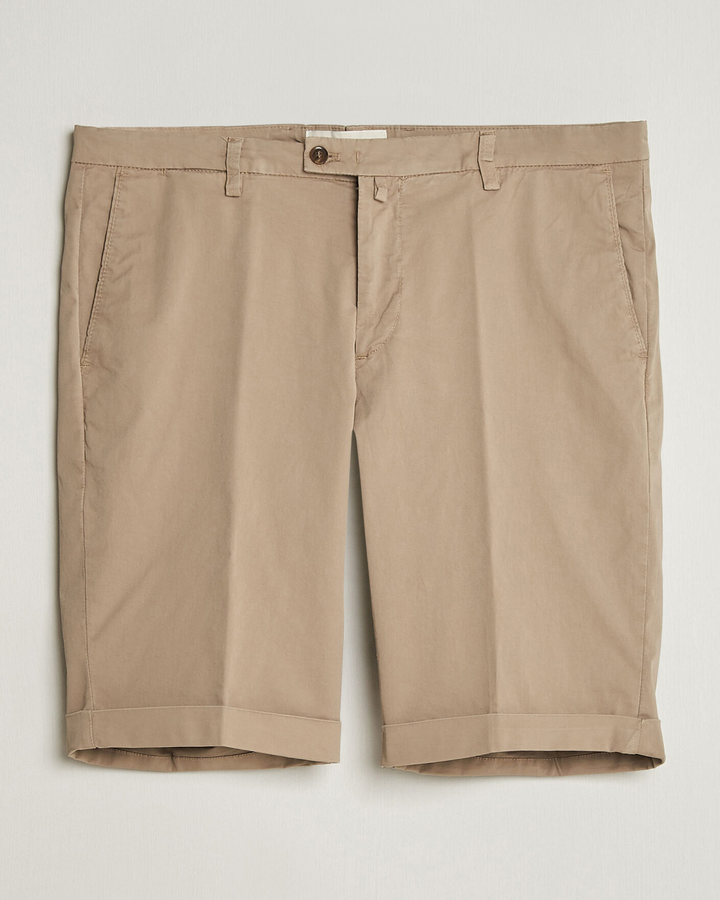 Mies | Shortsit | Briglia 1949 | Cotton Stretch Shorts Taupe
