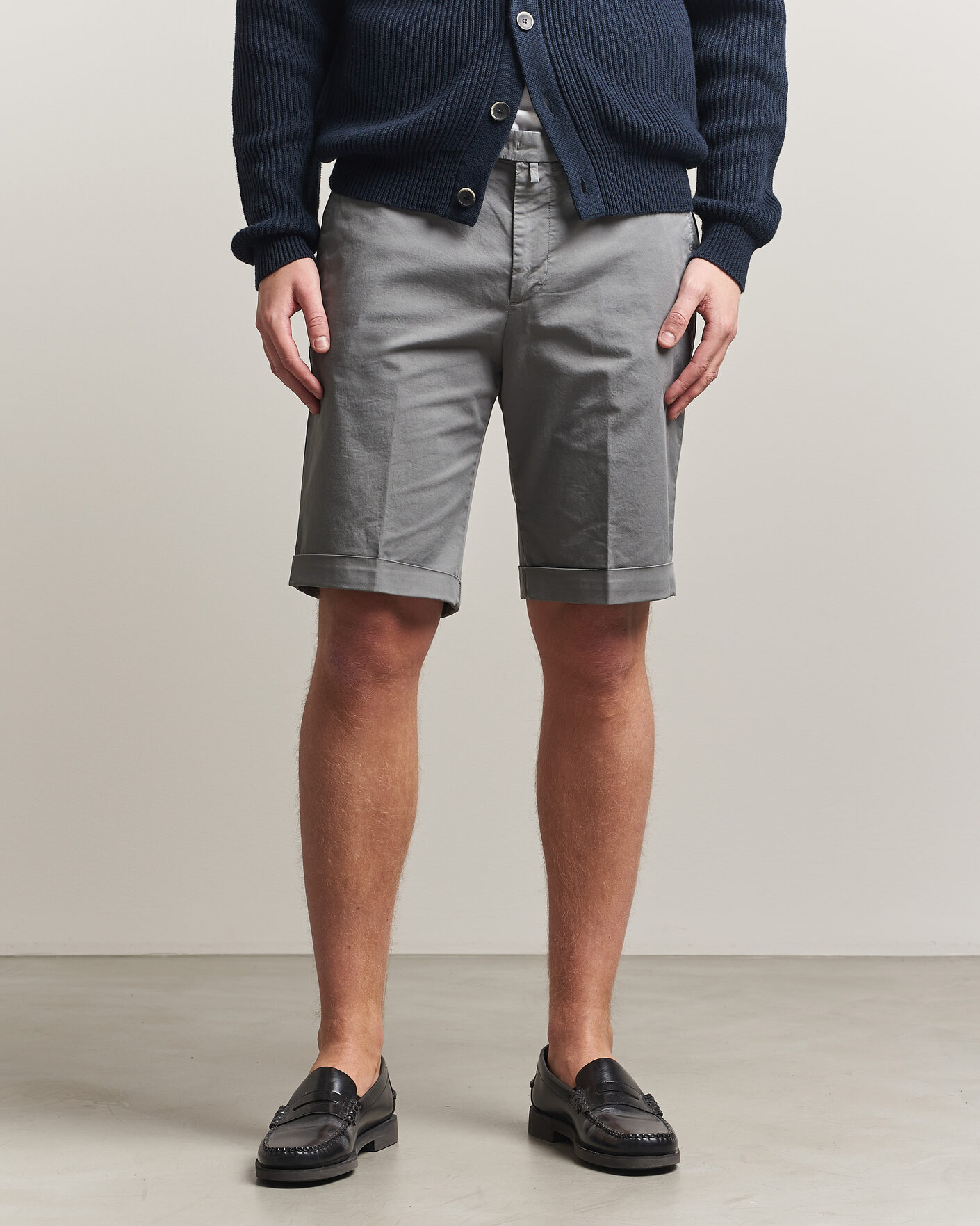 Mies | Shortsit | Briglia 1949 | Cotton Stretch Shorts Grey