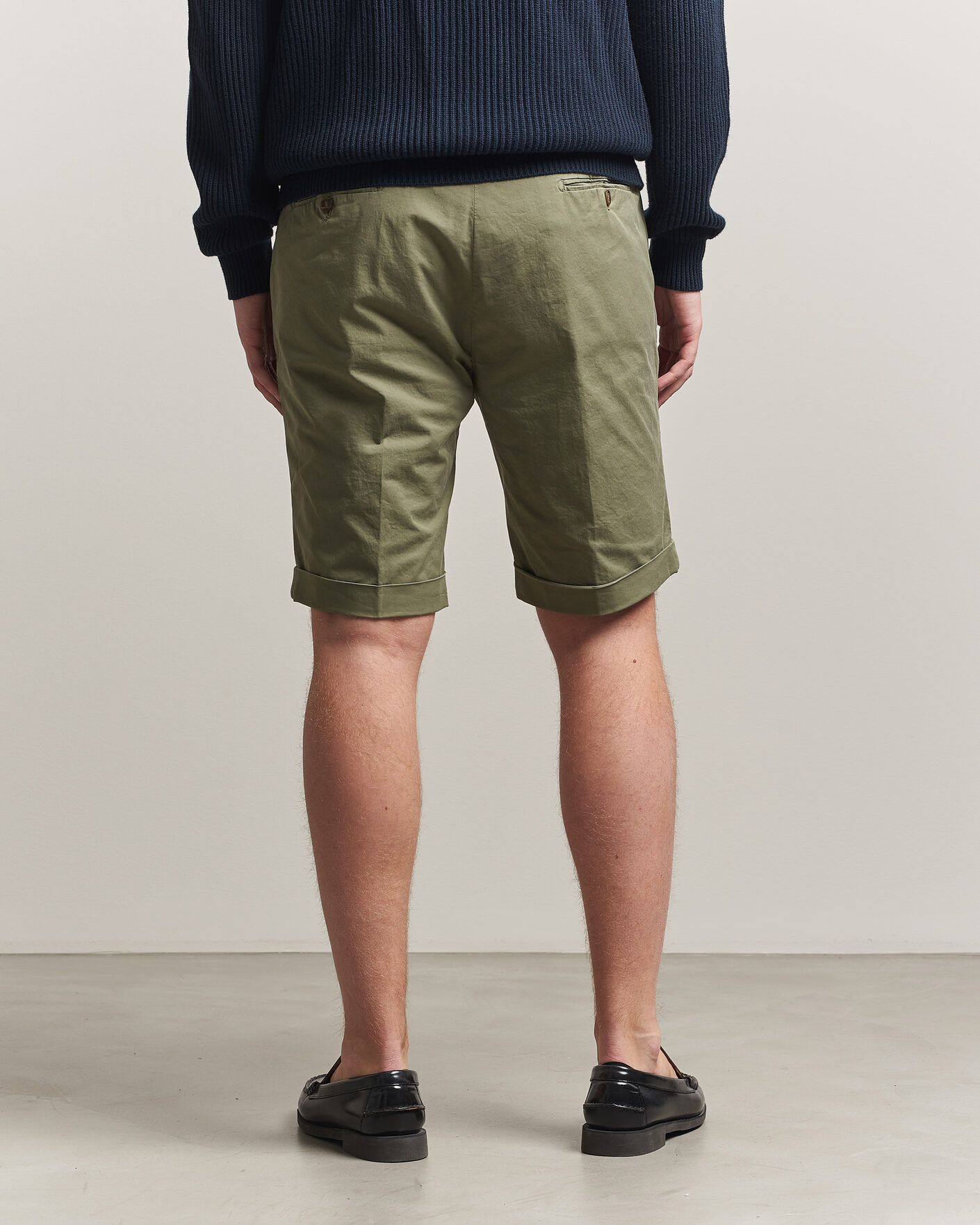 Mies | Shortsit | Briglia 1949 | Cotton Stretch Shorts Olive