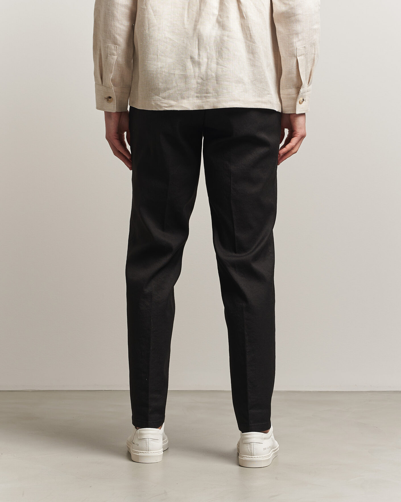 Mies | Housut | Briglia 1949 | Pleated Linen Trousers Black