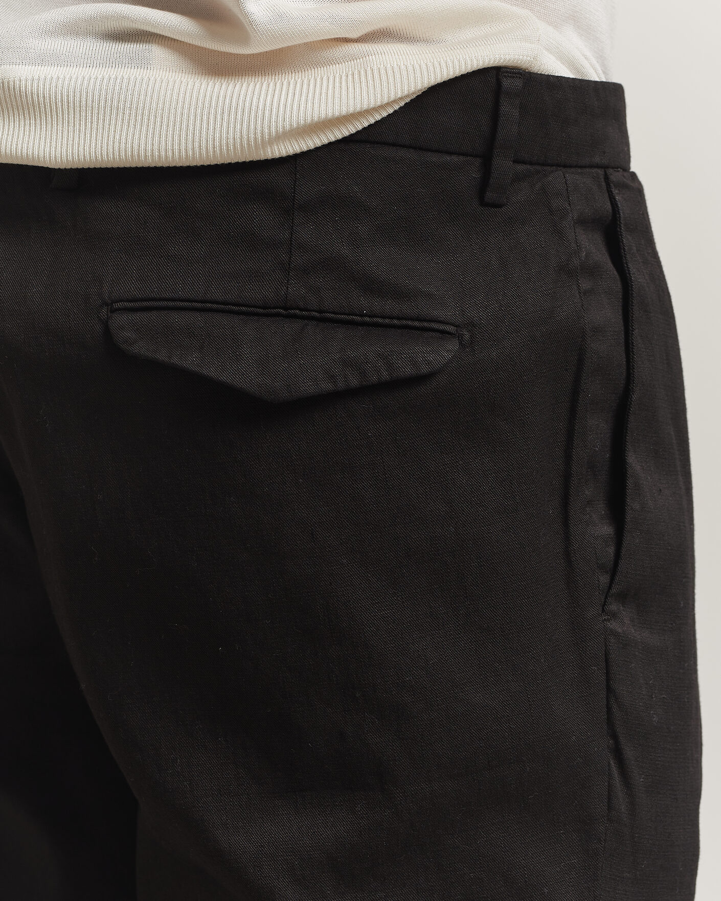 Mies | Housut | Briglia 1949 | Pleated Linen Trousers Black