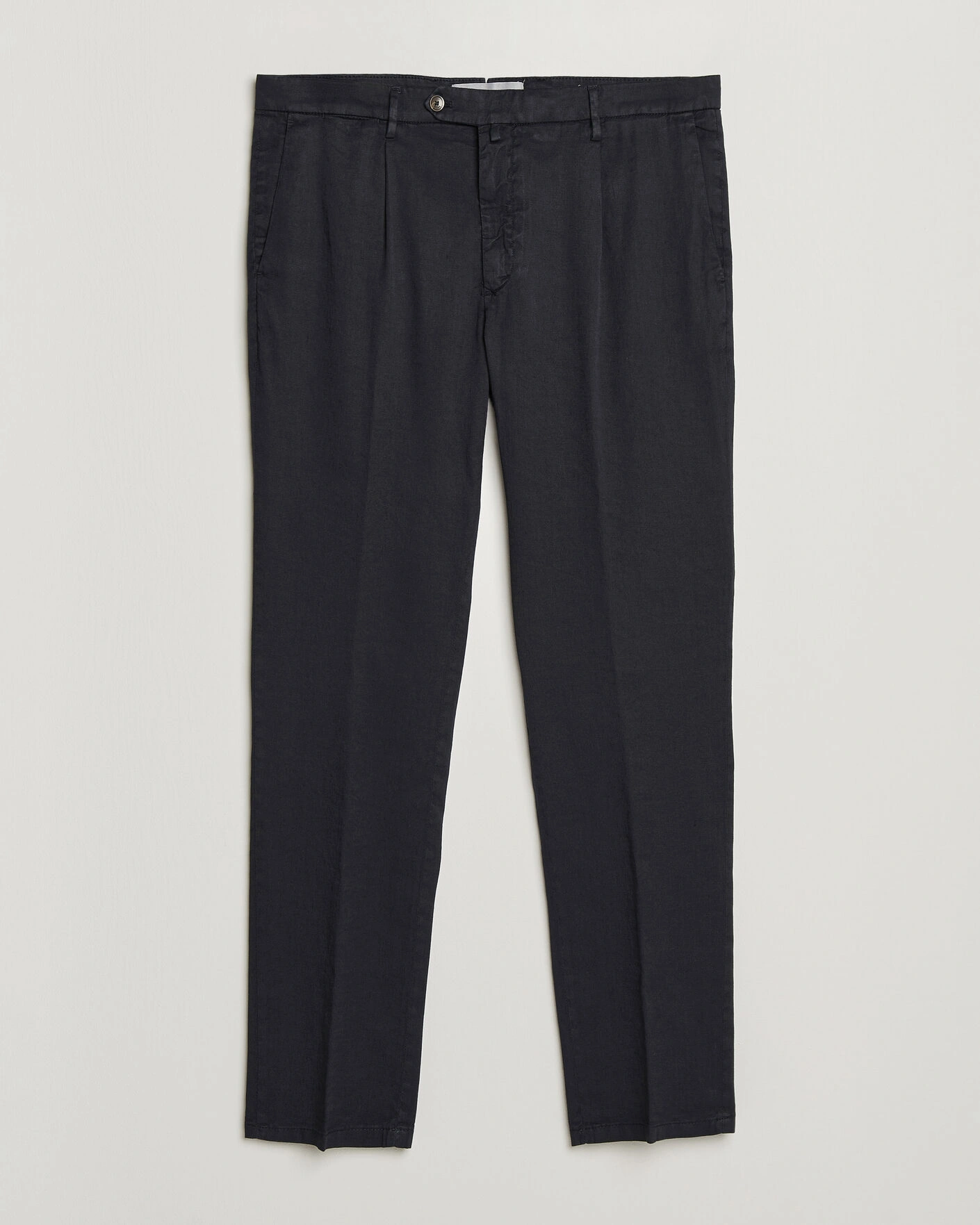 Mies | Housut | Briglia 1949 | Pleated Linen Trousers Navy