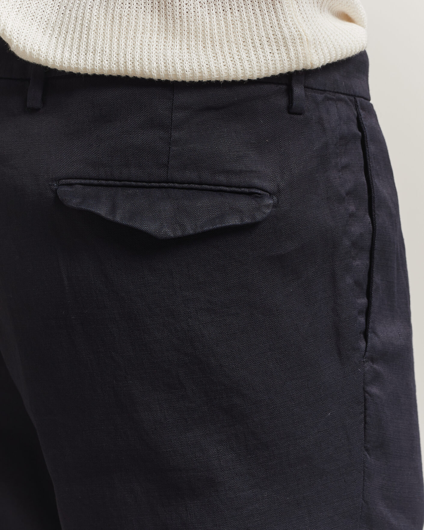 Mies | Housut | Briglia 1949 | Pleated Linen Trousers Navy