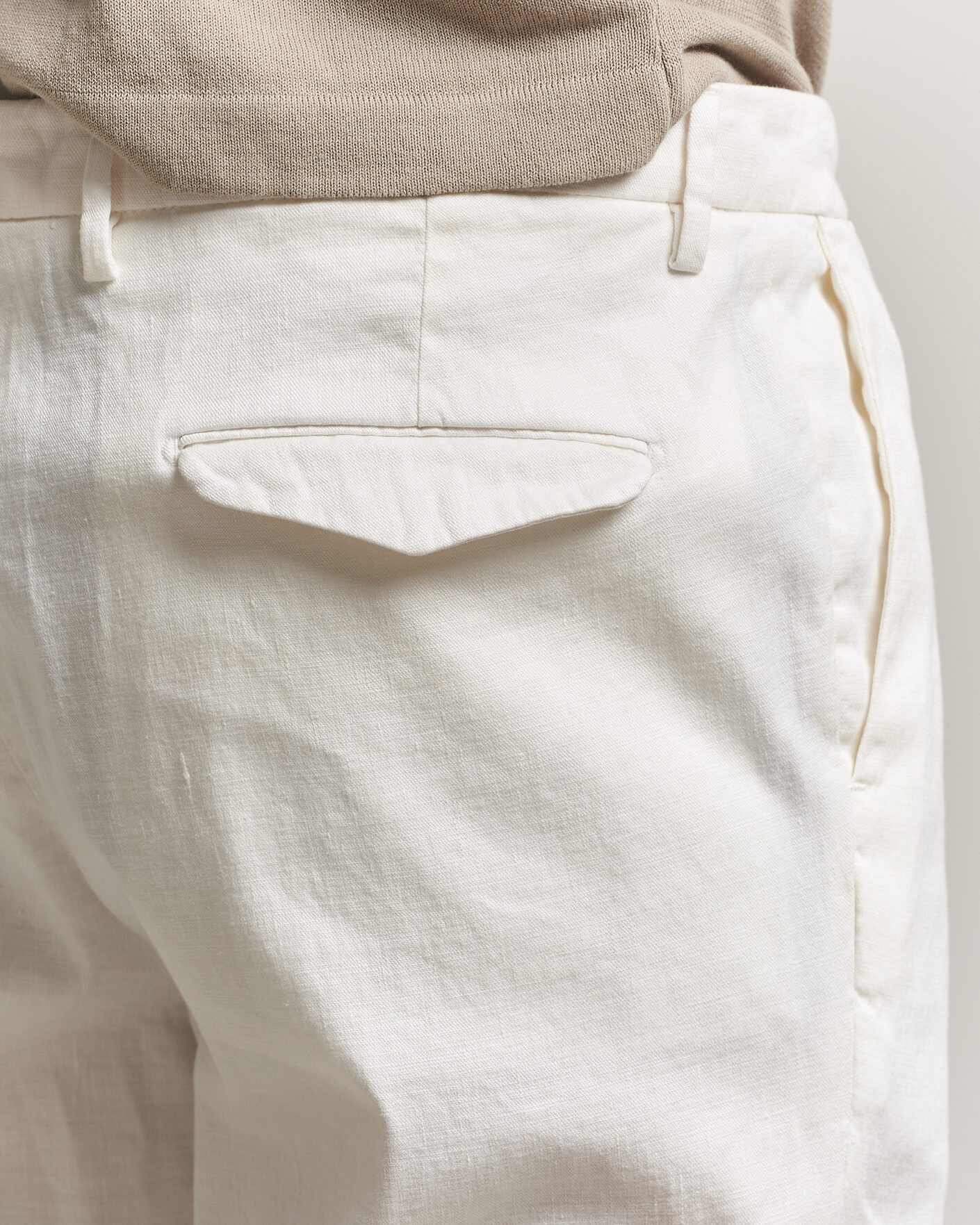 Mies | Housut | Briglia 1949 | Pleated Linen Trousers Cream