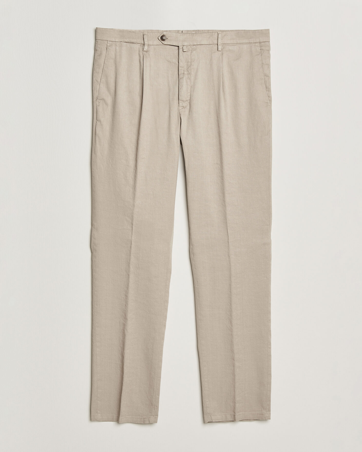 Mies | Housut | Briglia 1949 | Pleated Linen Trousers Beige
