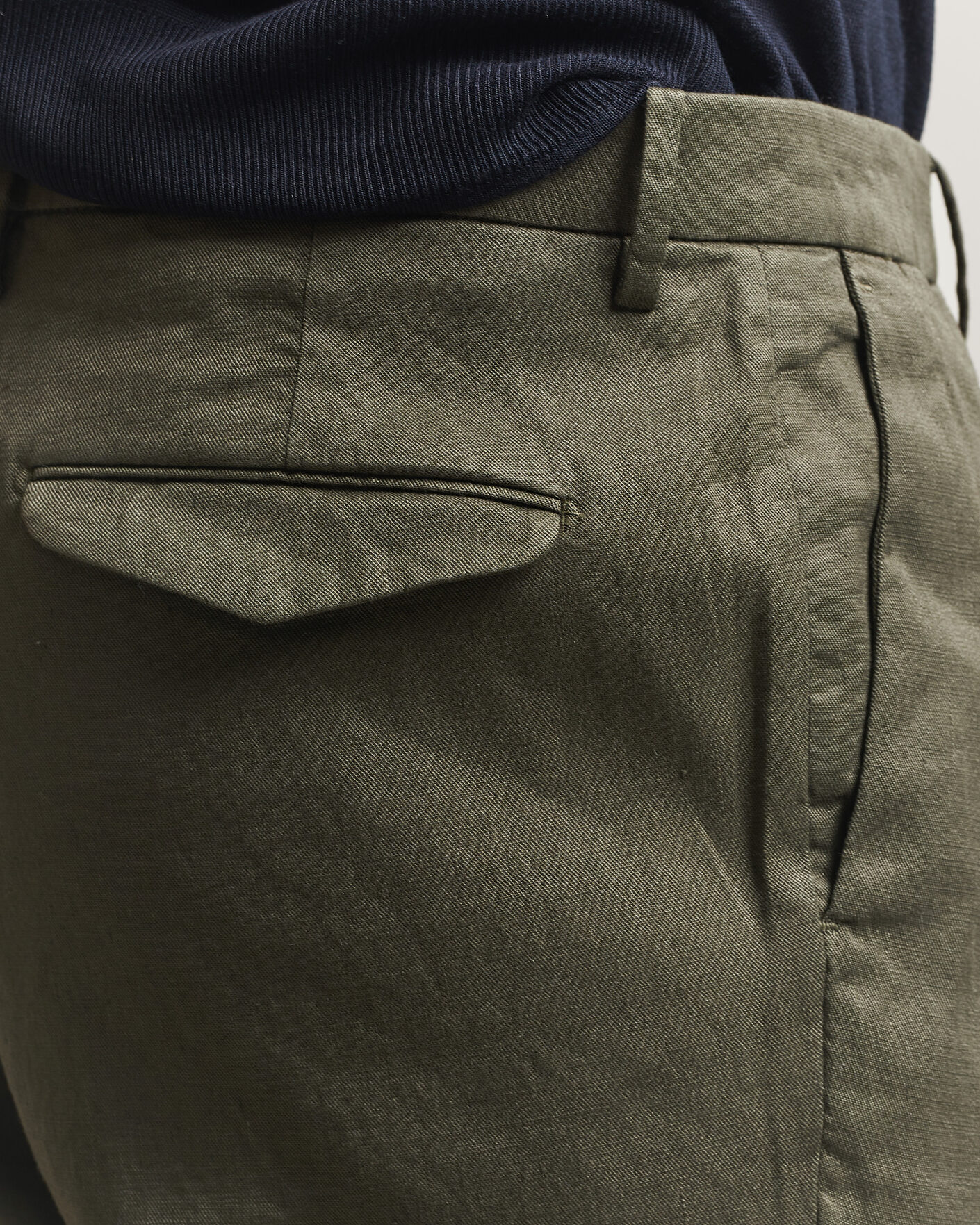 Mies | Housut | Briglia 1949 | Pleated Linen Trousers Olive