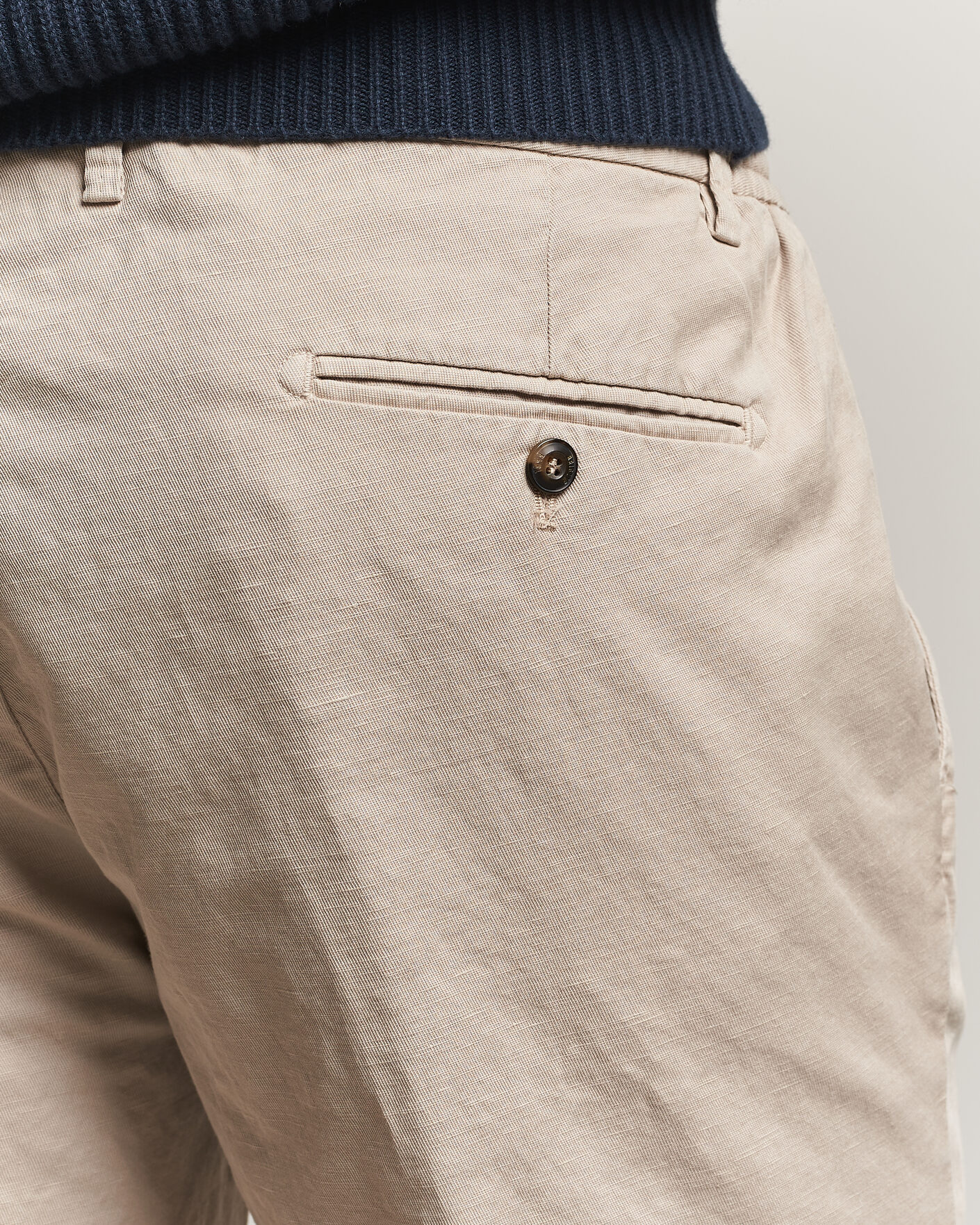 Mies | Shortsit | Briglia 1949 | Cotton/Linen Drawstring Shorts Beige